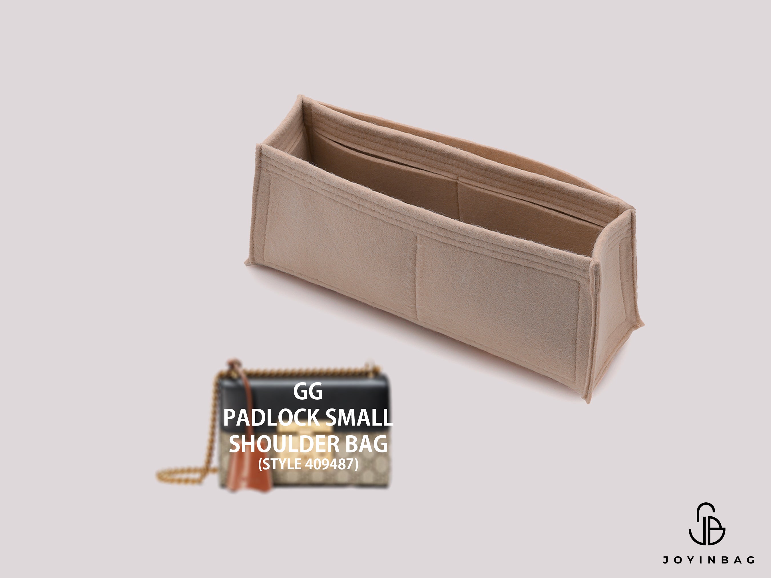 Guc. Padlock Small GG Shoulder Bag (Style 409487) Insert