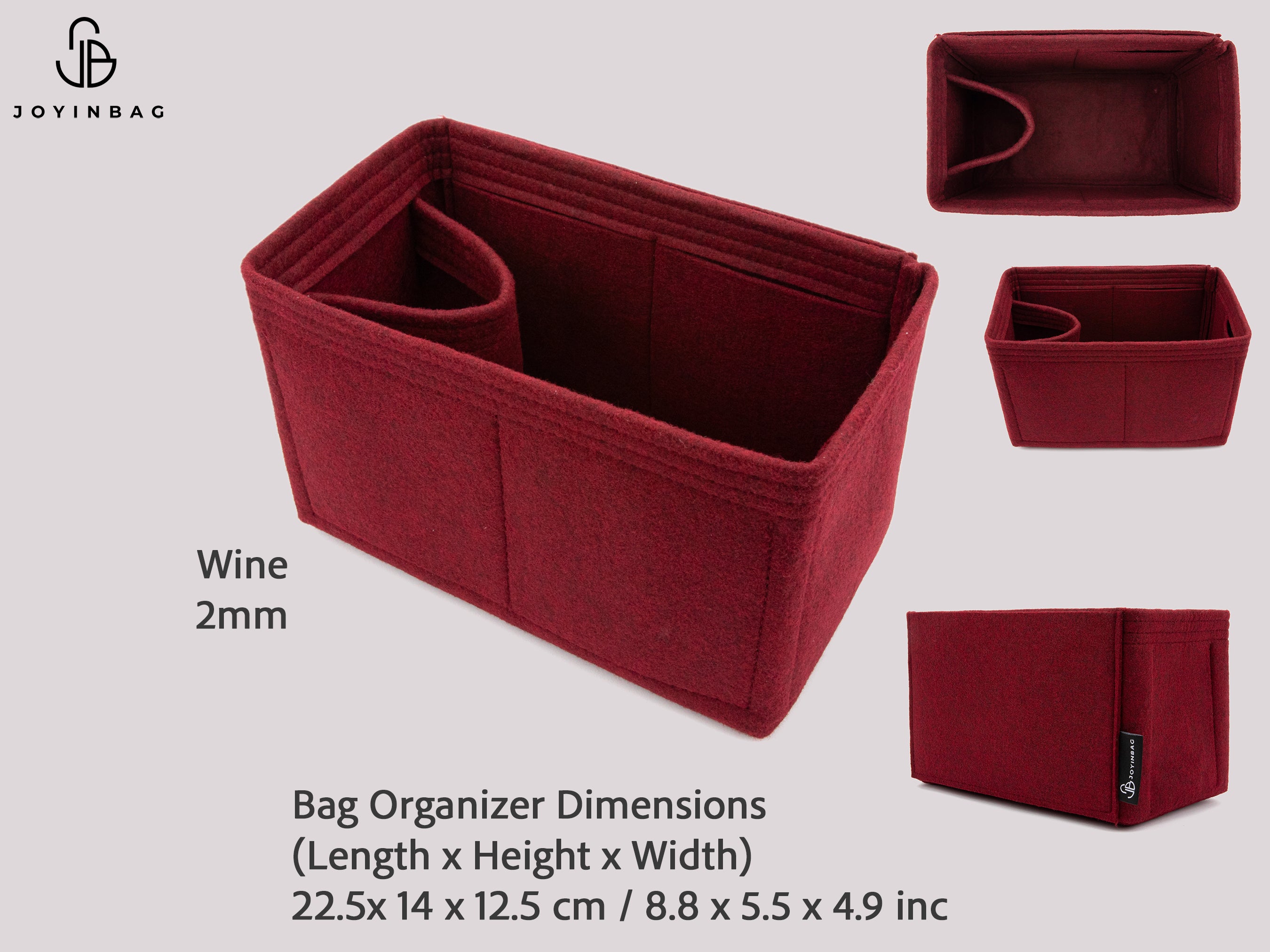 Clearance Bag Organizer Insert by Size Felt Purse Insert Multi Model