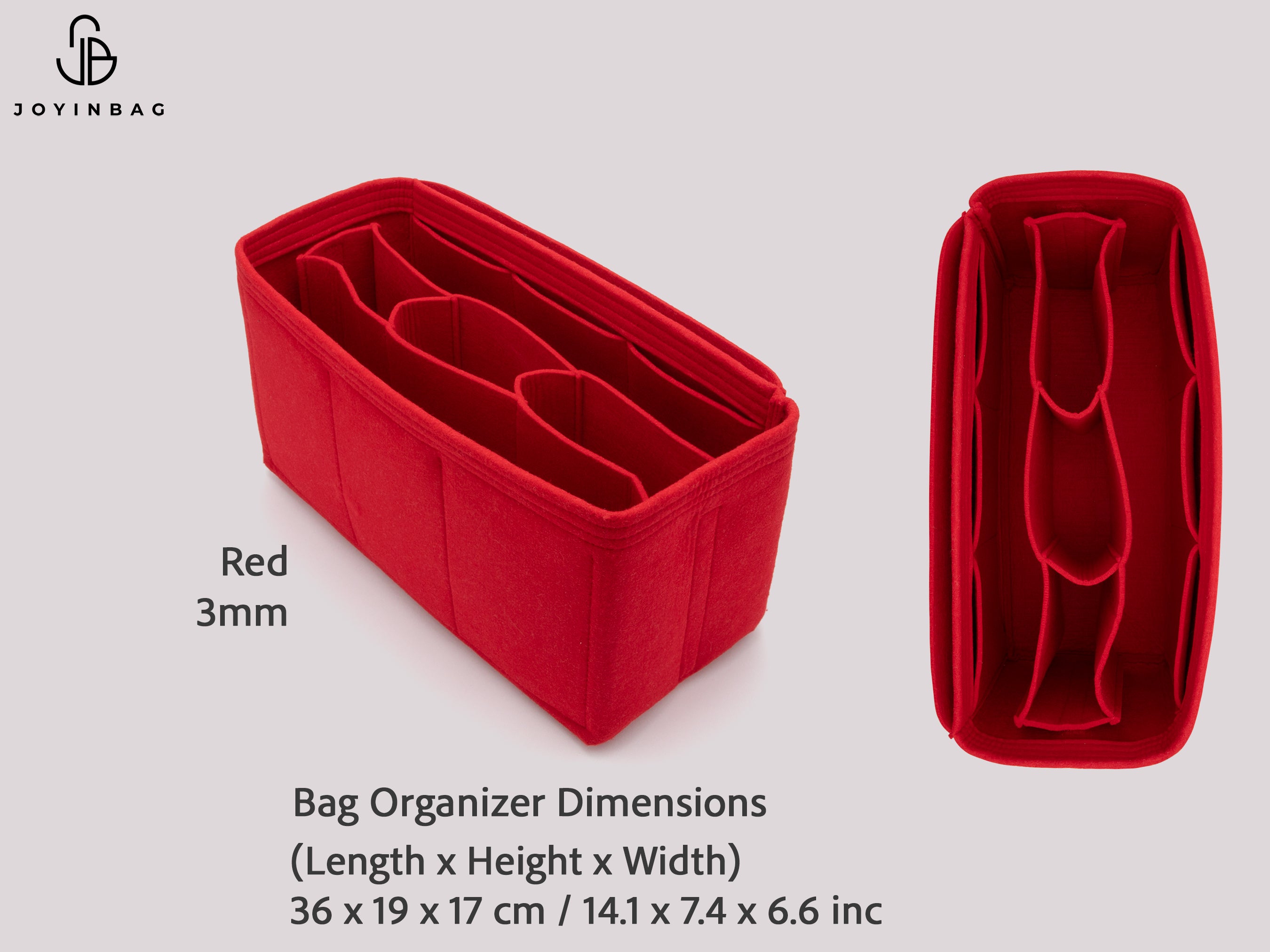 Clearance Large Bag Organizer Insert, Felt Tote & Suitcase Organizer