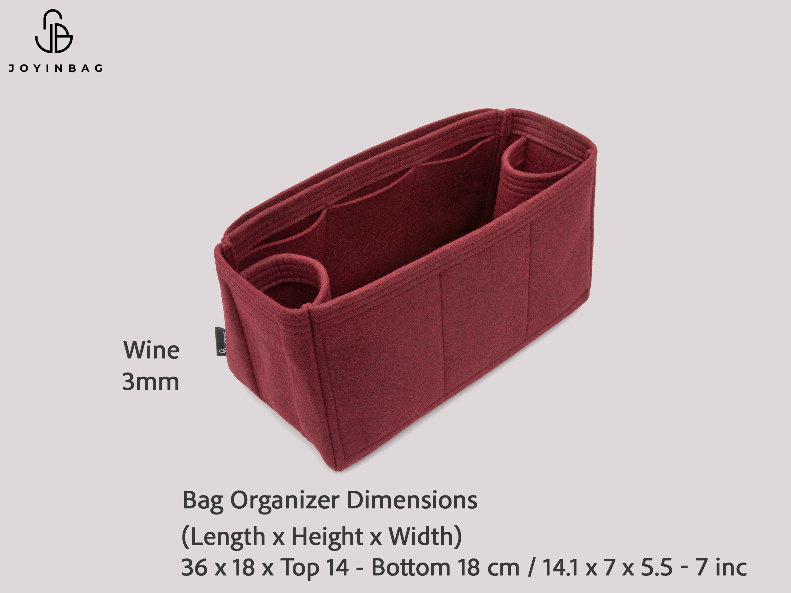 Clearance Large Bag Organizer Insert, Felt Tote & Suitcase Organizer