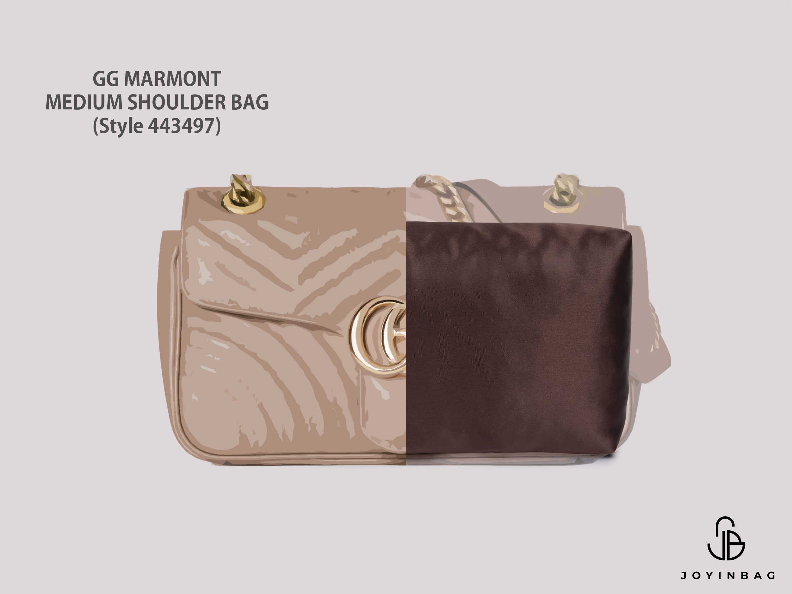GG Marmont Small Shoulder Bag (Style 443497) Bag Storage Pillow
