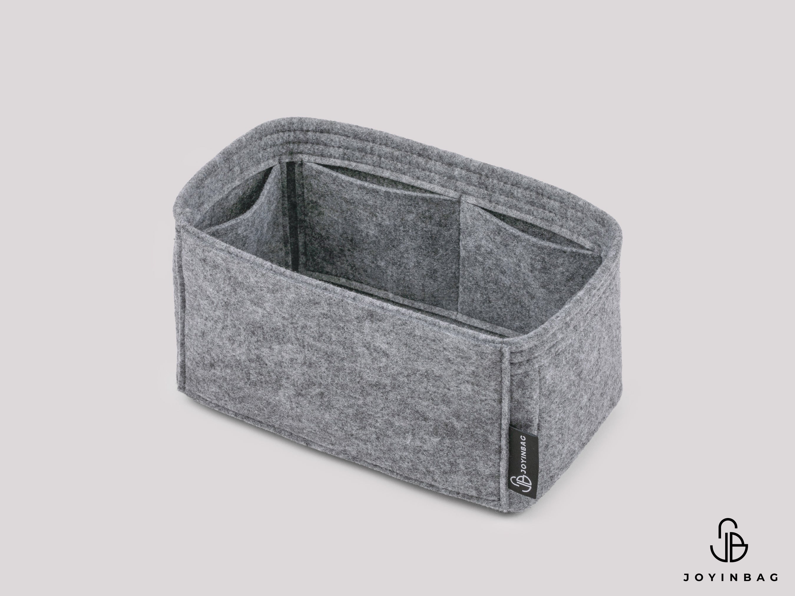Lockme and Walk Bag Organizer Insert, Felt Liner with Interior and Exterior Pockets