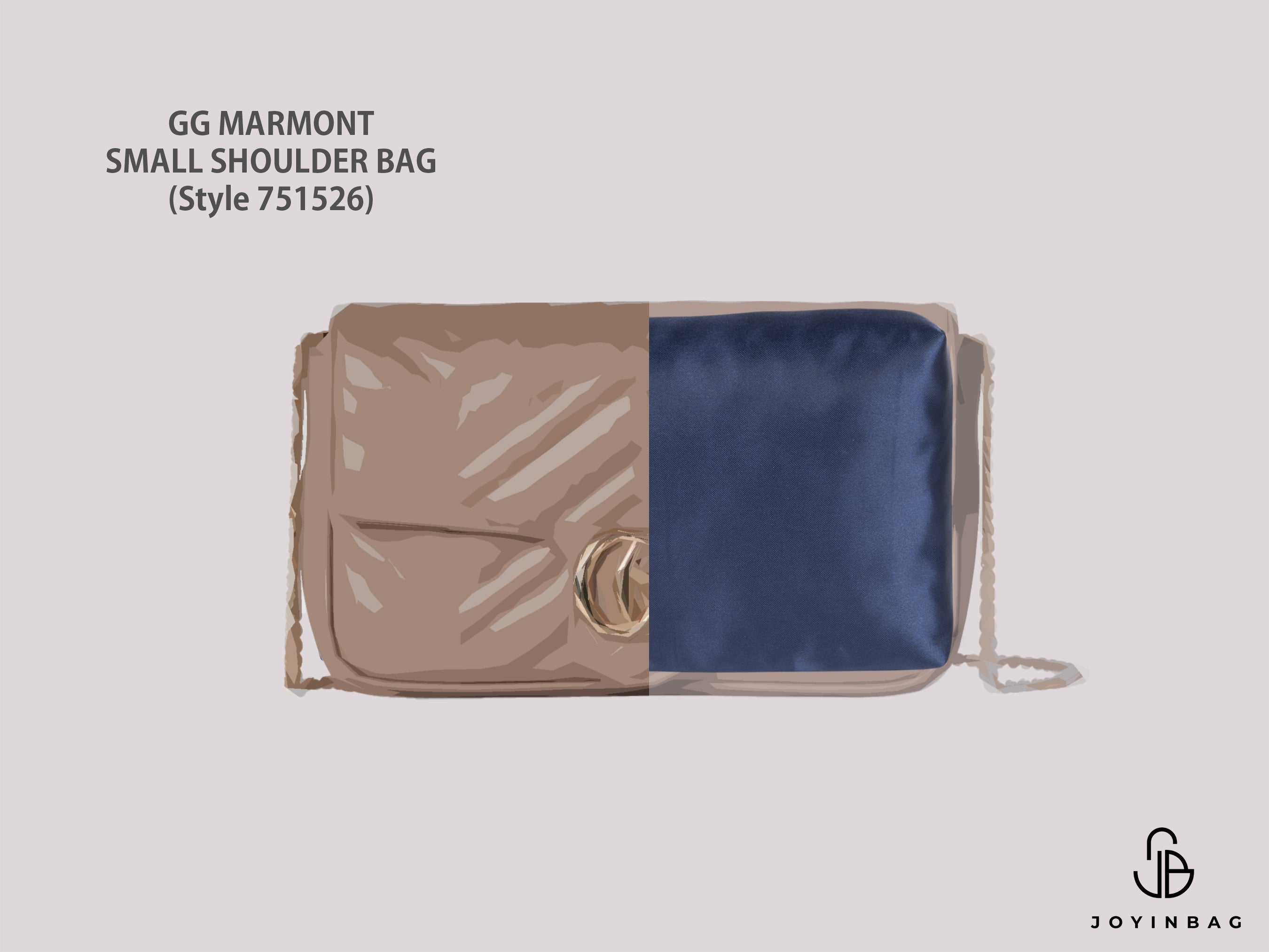 GG Marmont Small Shoulder Bag (Style 751526) Bag Storage Pillow
