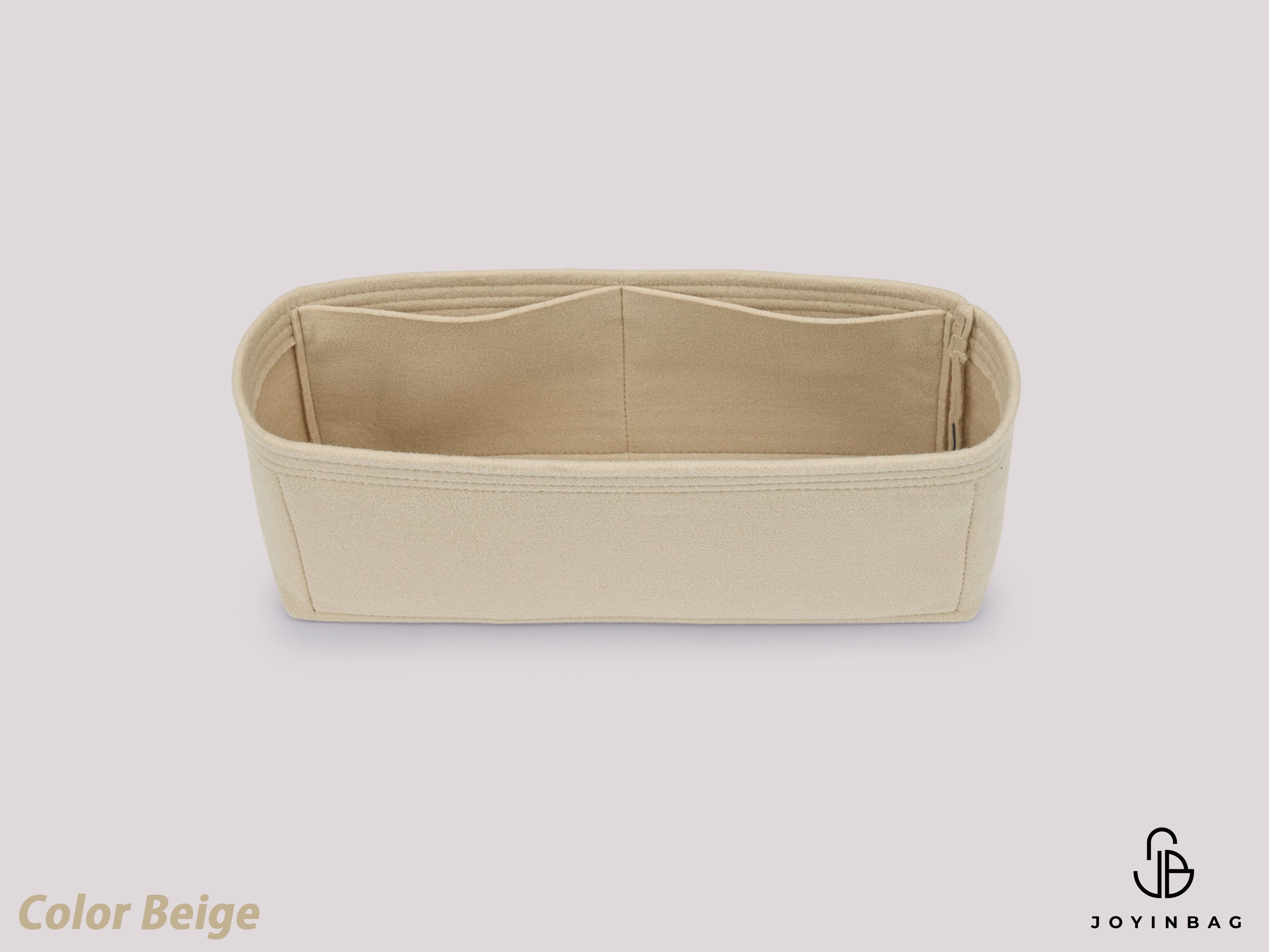 Mini Alexa Felt Bag Organizer with Zipper Pocket, Structured Insert for Small Handbags