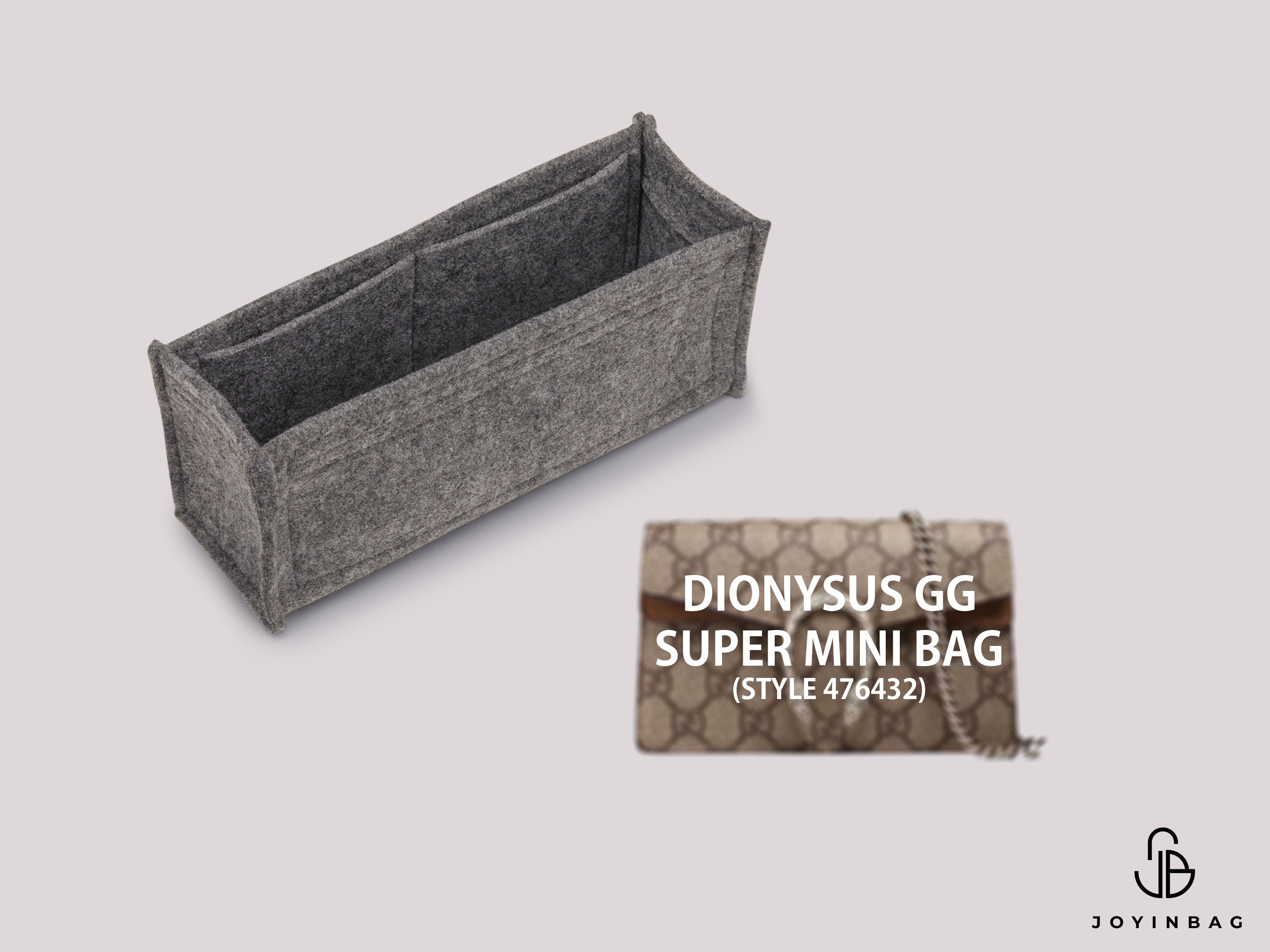 GG Dionysus Super Mini (Style 476432) Bag Insert