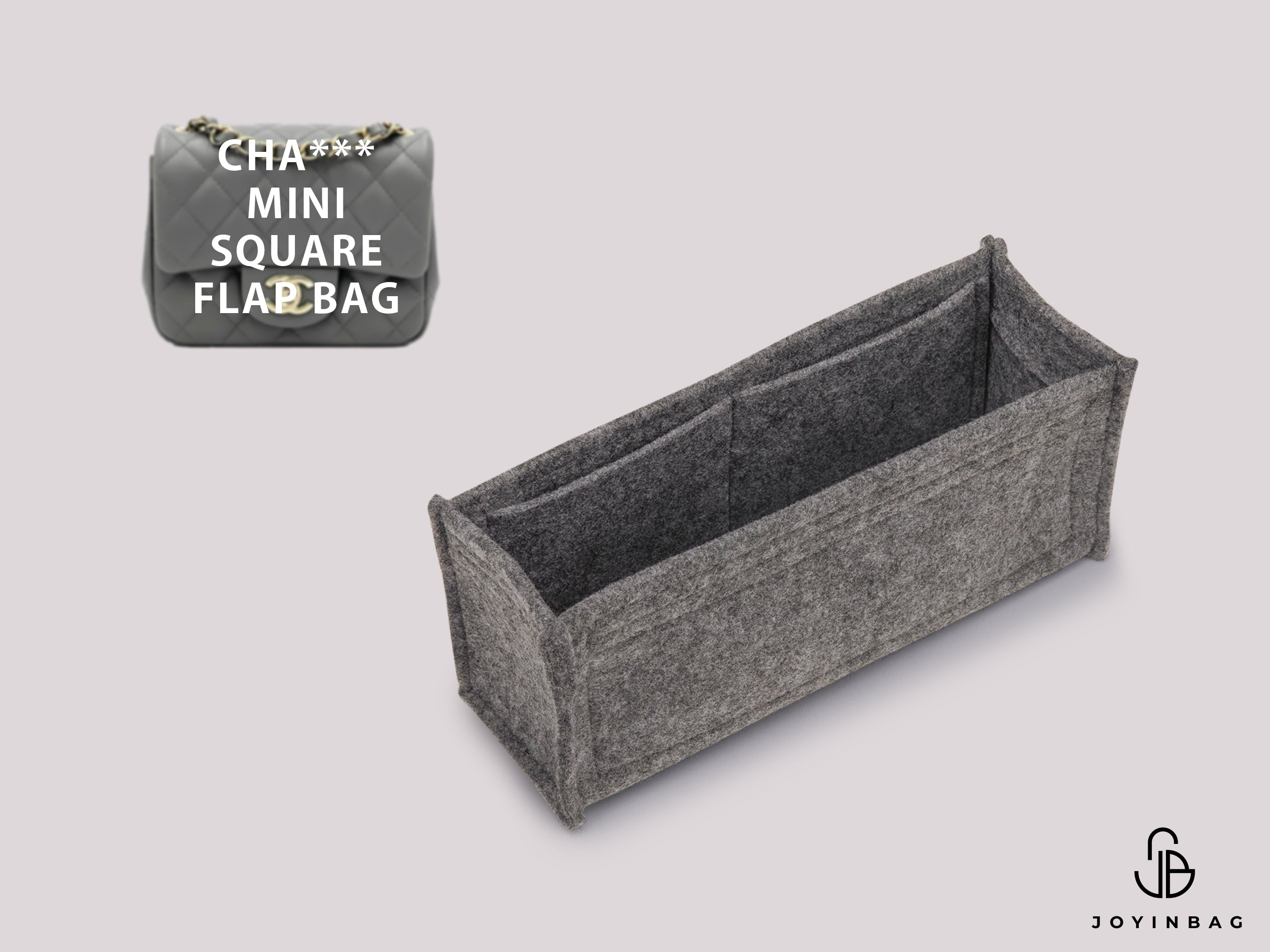 Klassischer Mini-Organizer mit quadratischer Klappe – perfekt passender Einsatz mit 3 Innentaschen