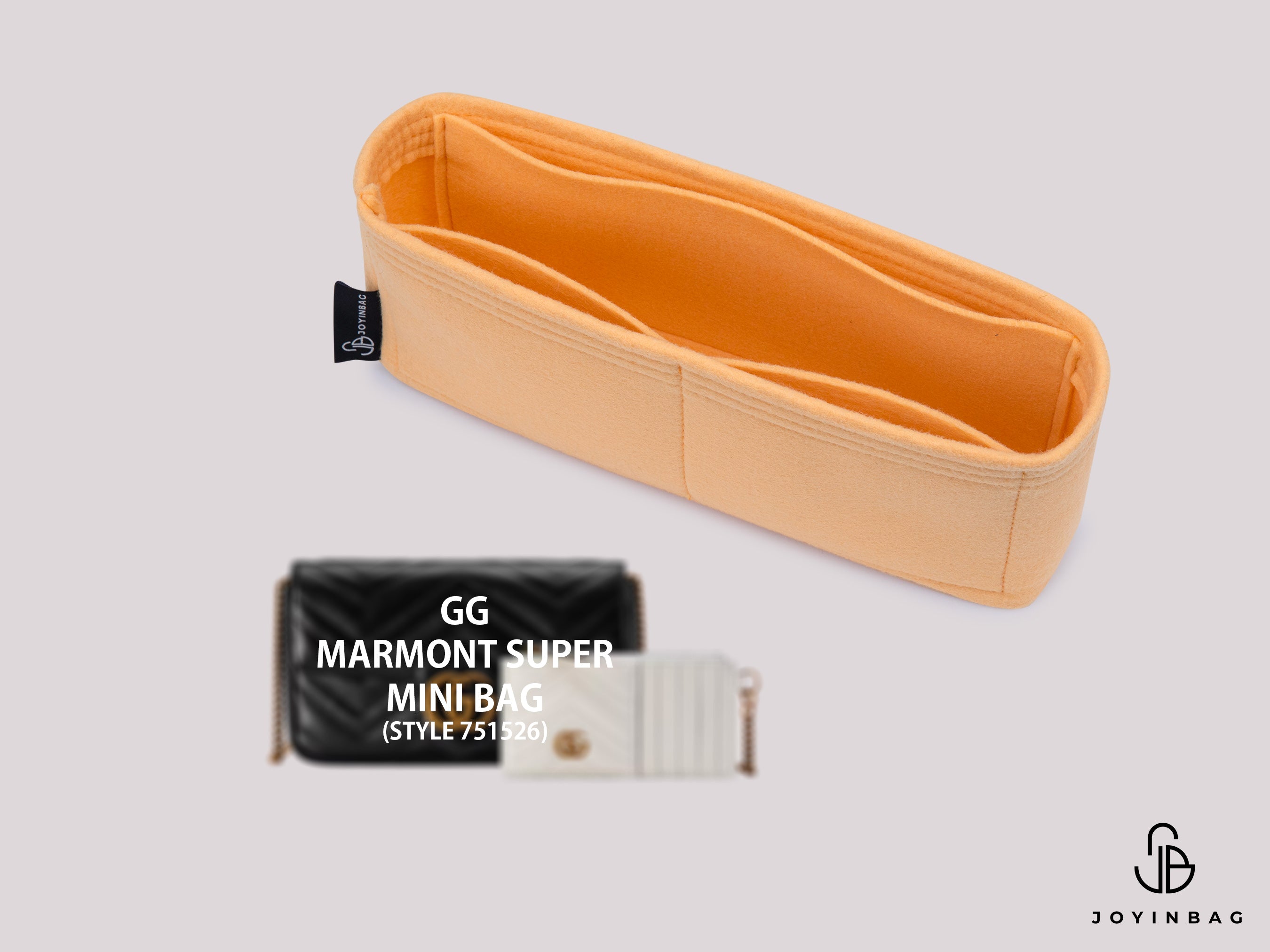 GG Marmont Super Mini Bag (Style 751526) Insert