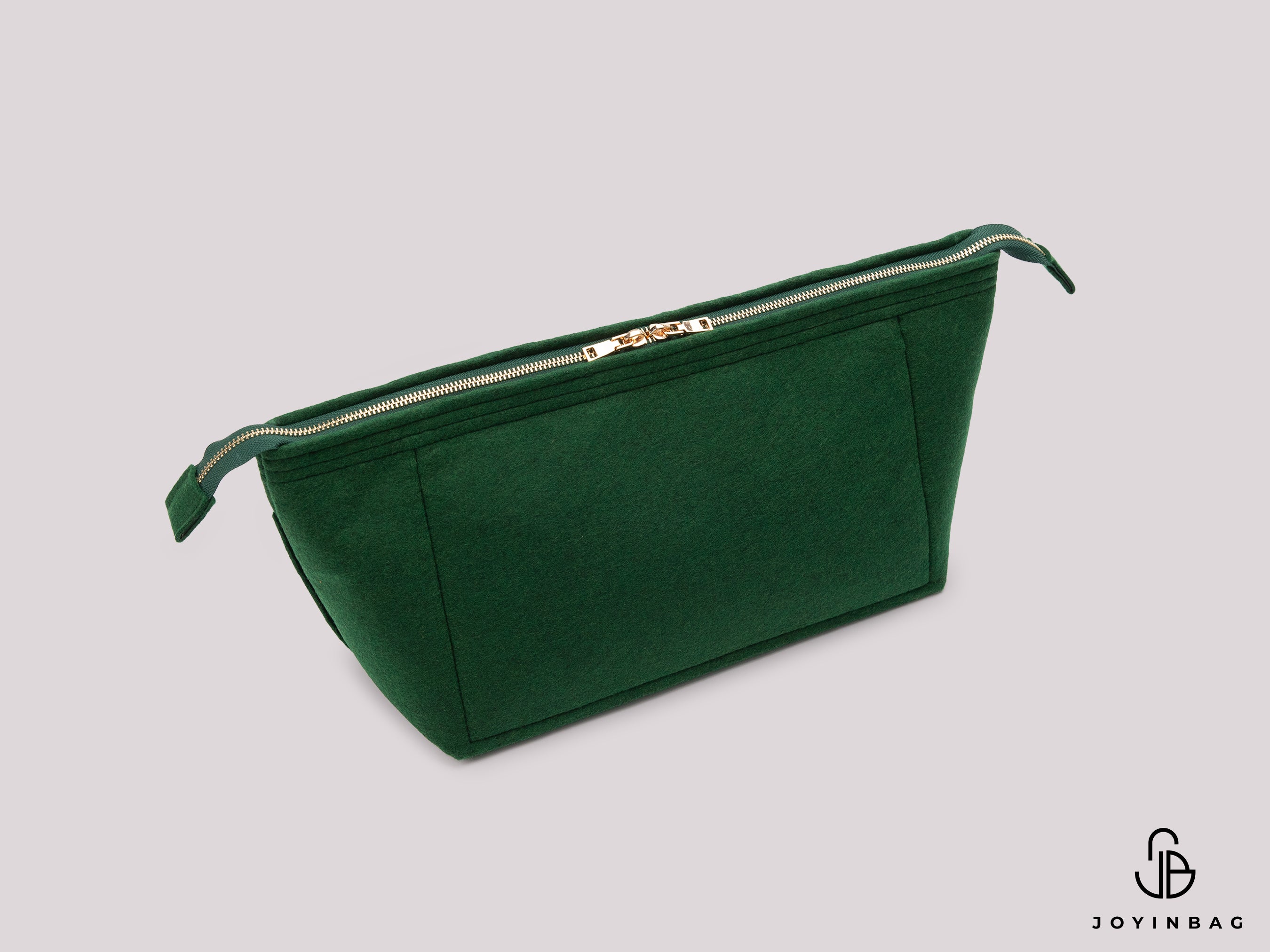 Gucci Giglio Small Felt Bag Organizer with Zipper Closure