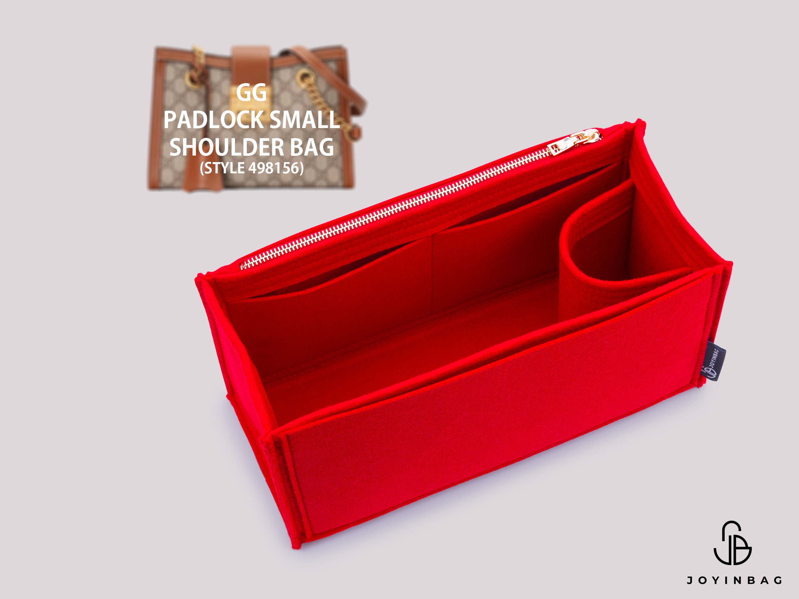 Guc. Padlock Small GG Shoulder Bag (Style 498156) Insert