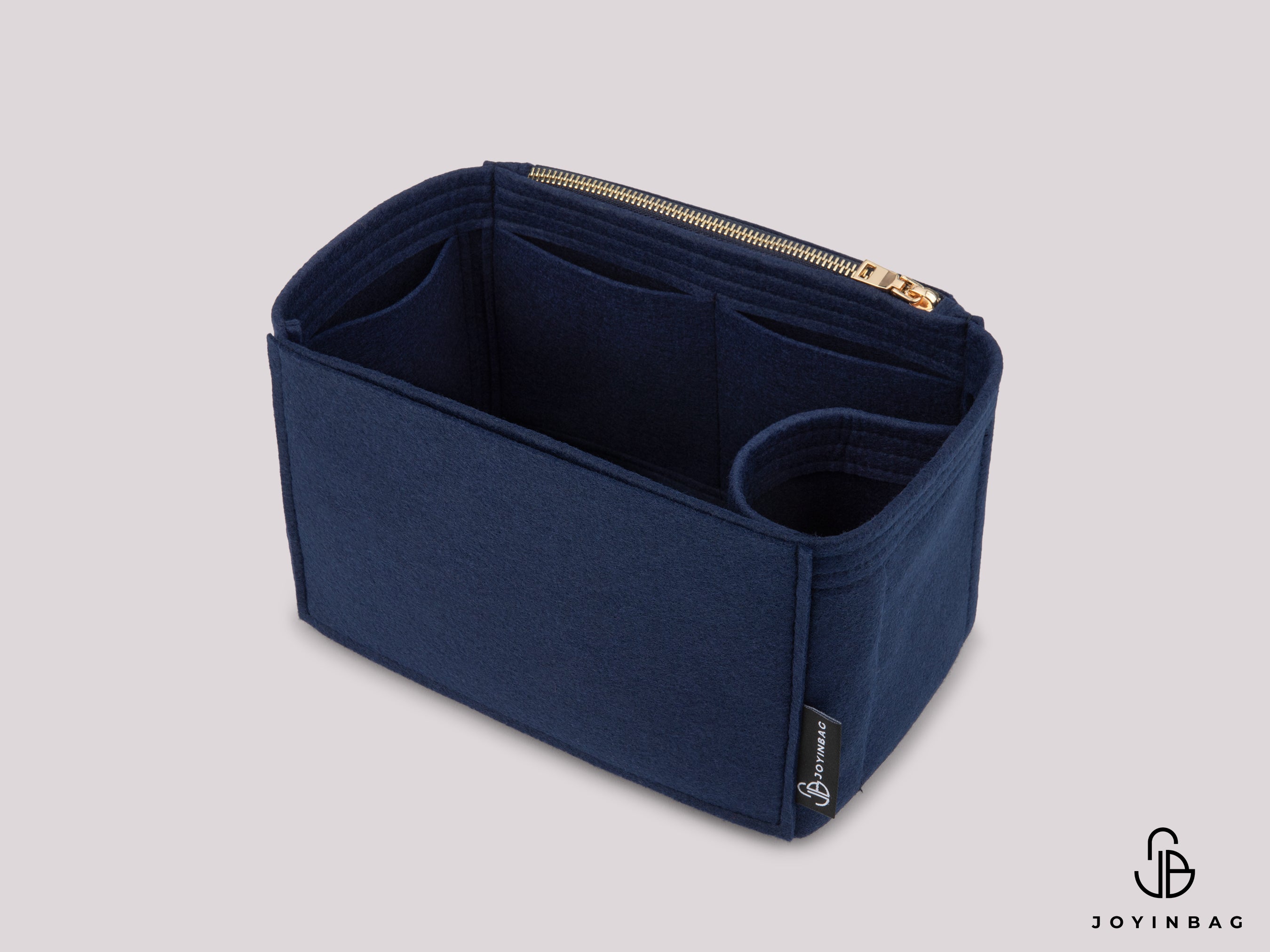 Mulberry Mini Bayswater Tote Insert – 2mm & 3mm Felt, 36 Colors, Secure Zipper Options
