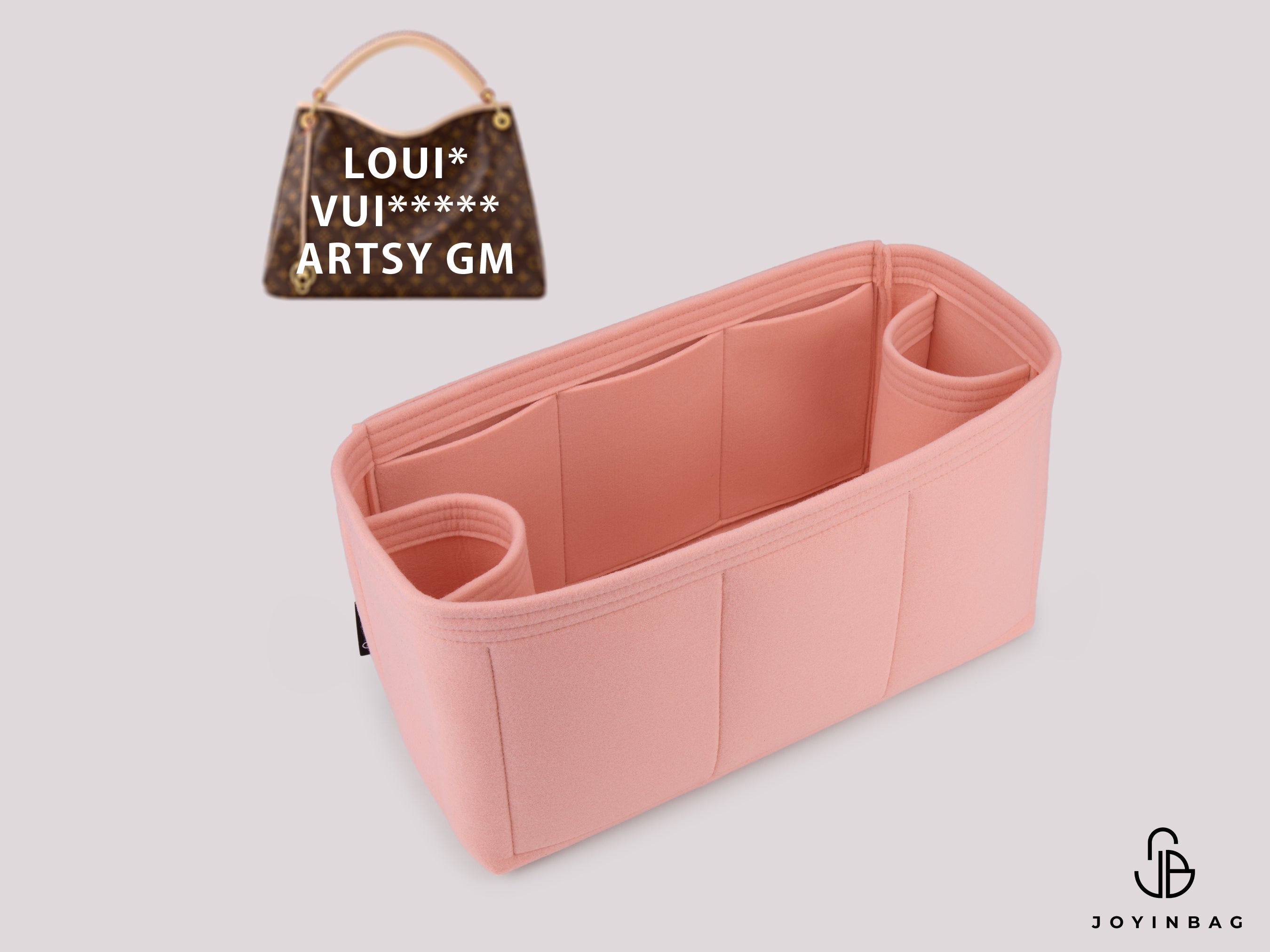 Bag Organizer for LV Artsy GM |Inside Pockets, Bottle Holders & Tablet Pocket