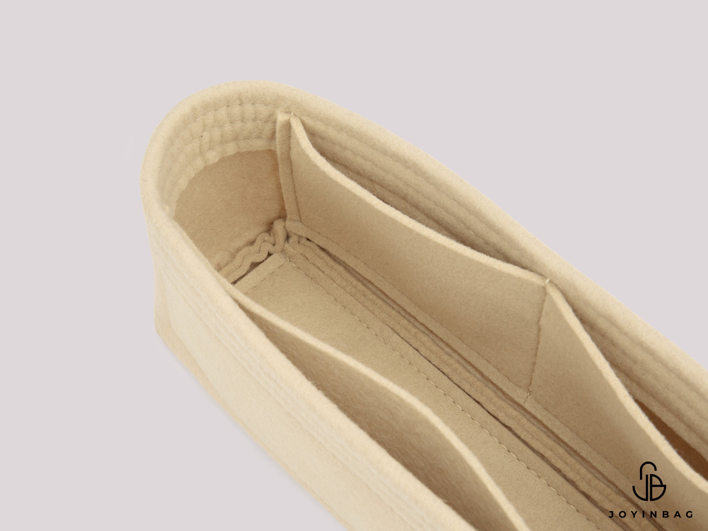 AS6112 Flap Bag Organizer Insert – Felt Purse Organizer with 3 Inner Pockets, 36 Colors, 2 mm Felt