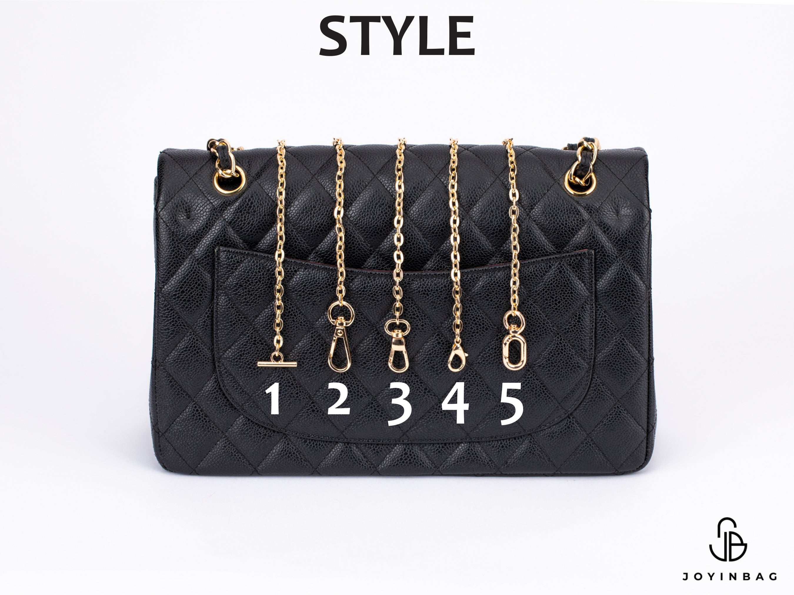 Minimalist Chain Strap for Handbags, Clutches, and Crossbody Bags
