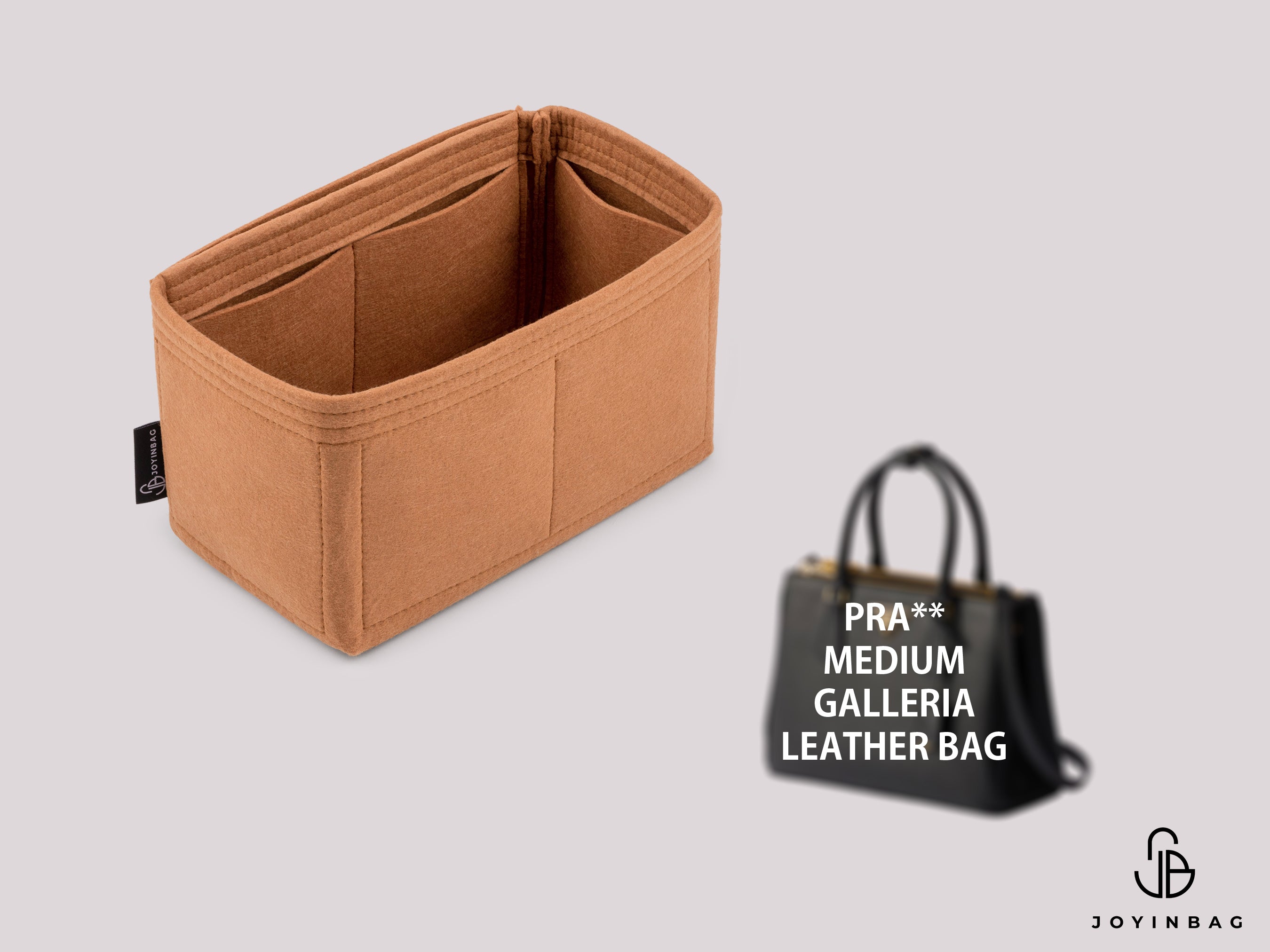 Pra. Medium Galliera Leather Bag Insert