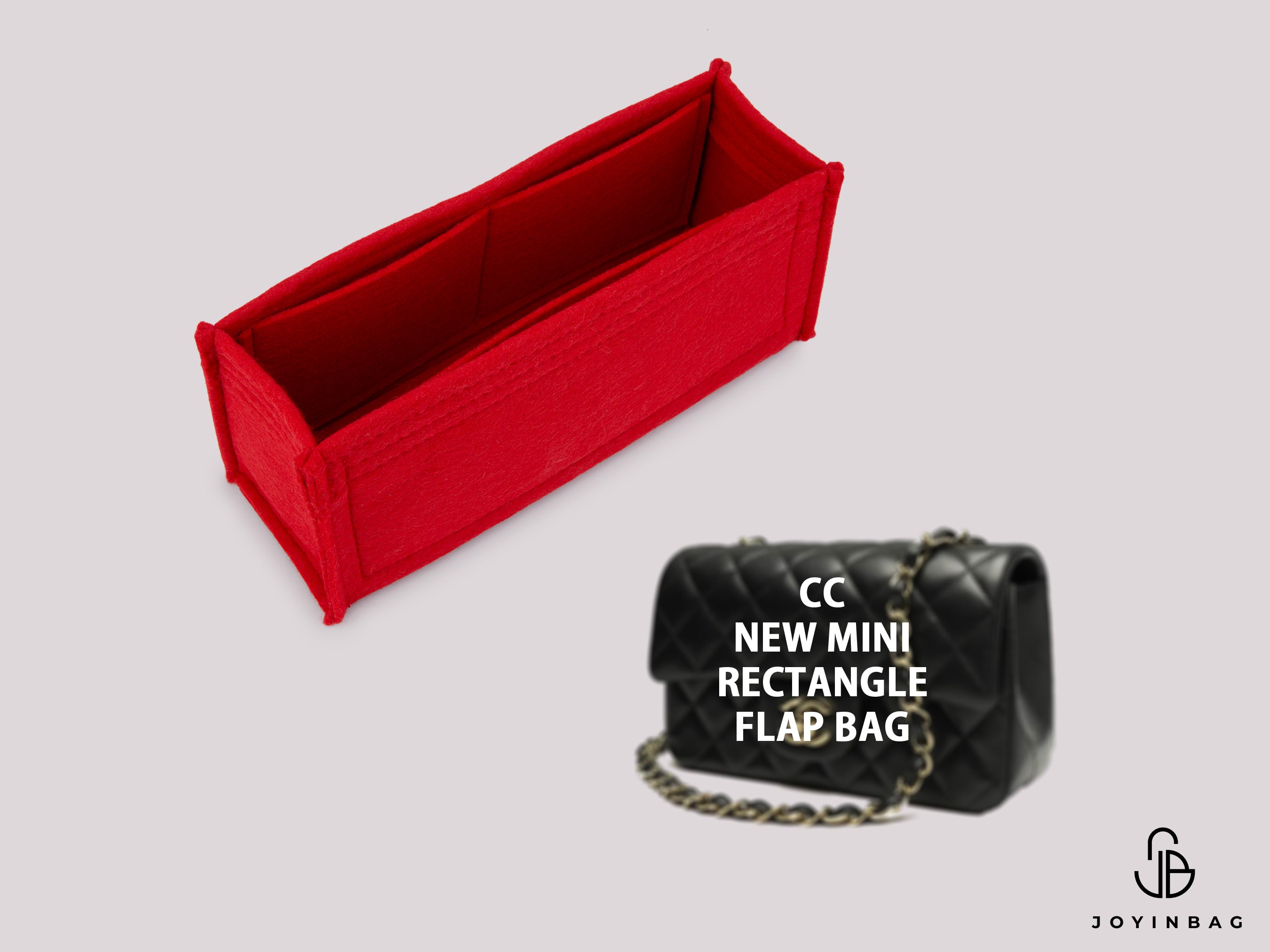 Cha. New Mini Rectangle Flap Bag Organizer – Custom Fit Insert
