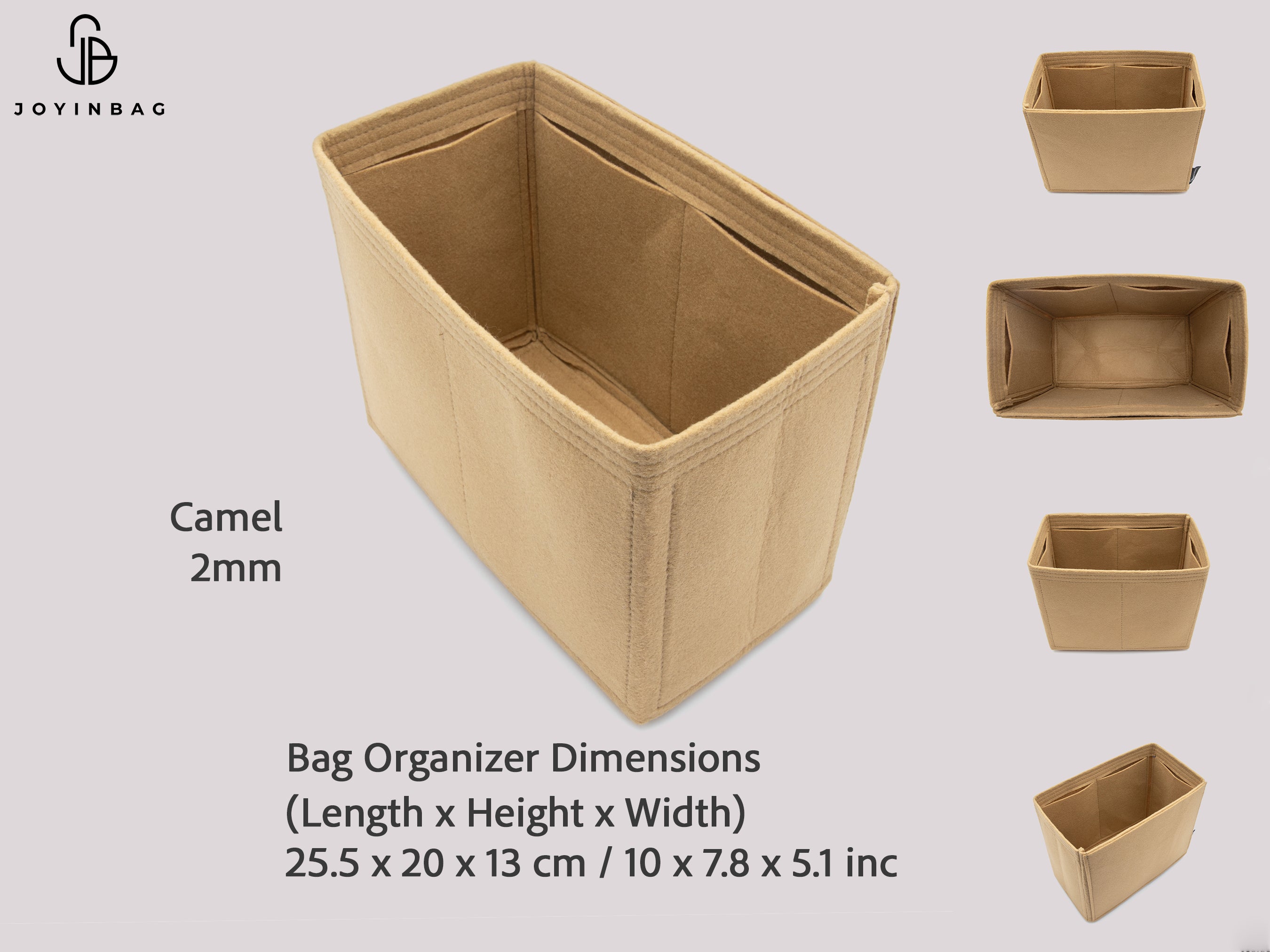 Clearance Bag Organizer Insert by Size Felt Purse Insert Multi Model