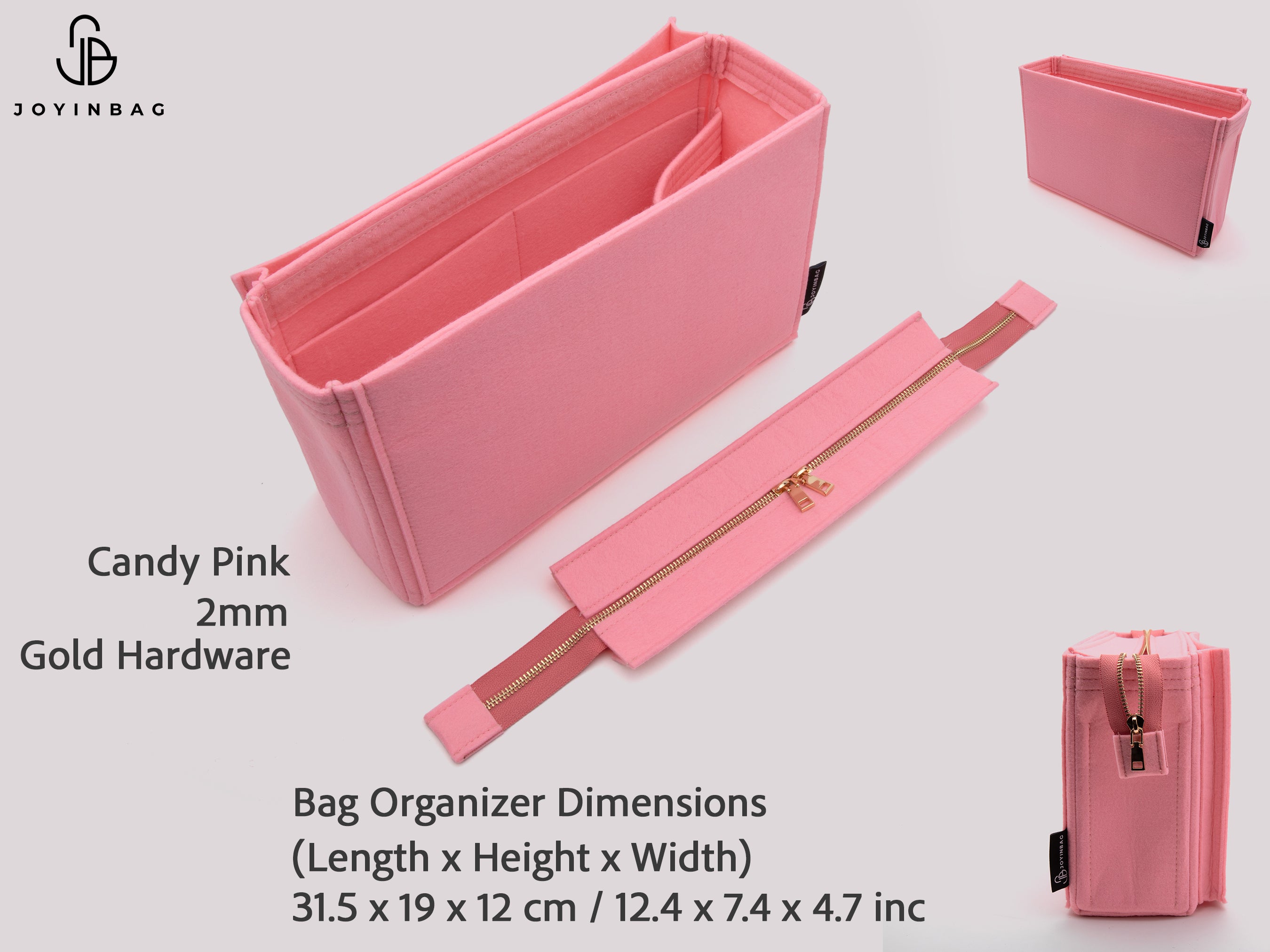 Clearance Bag Organizer Insert by Size Felt Purse Insert Multi Model