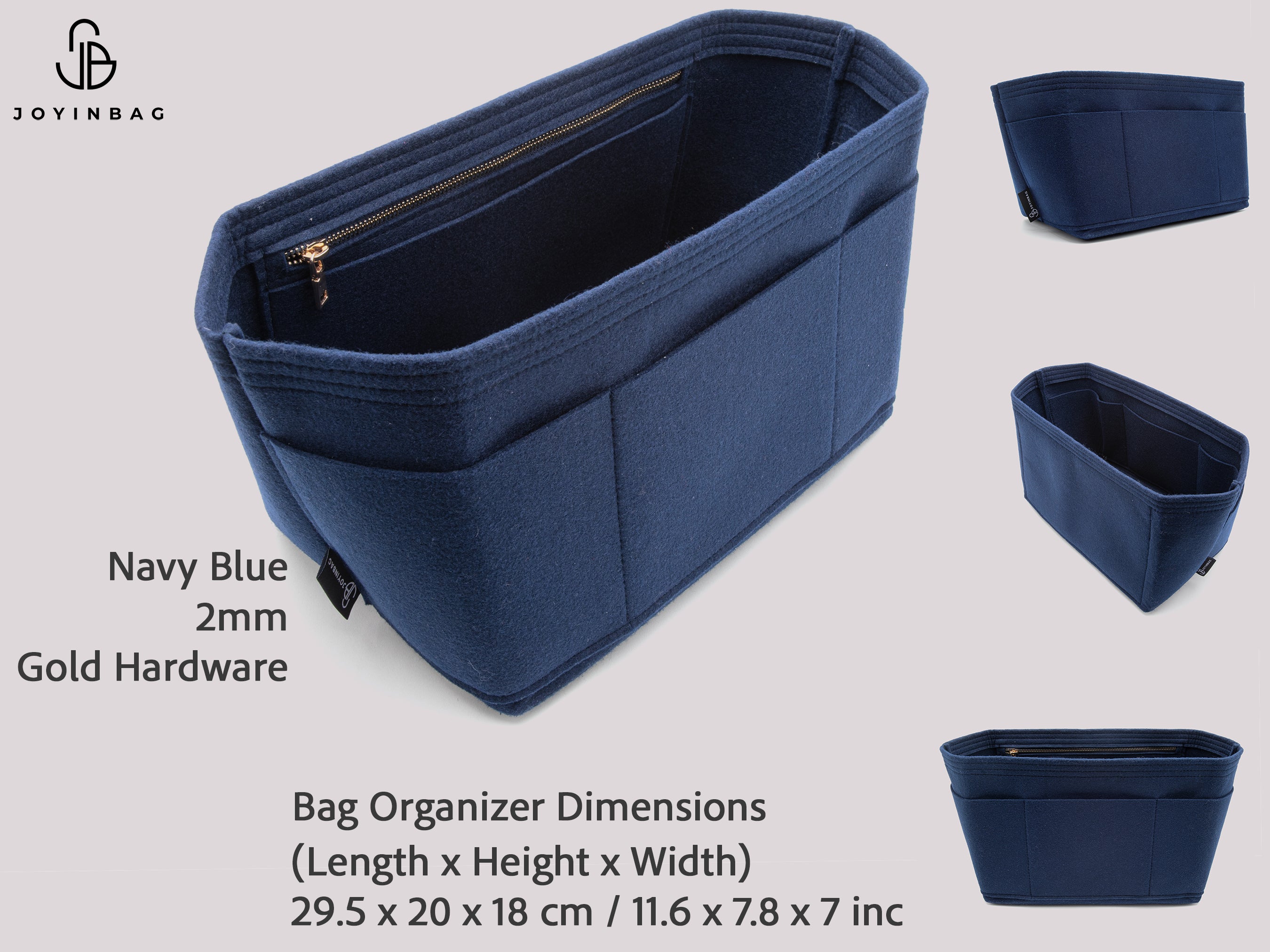 Clearance Bag Organizer Insert by Size Felt Purse Insert Multi Model