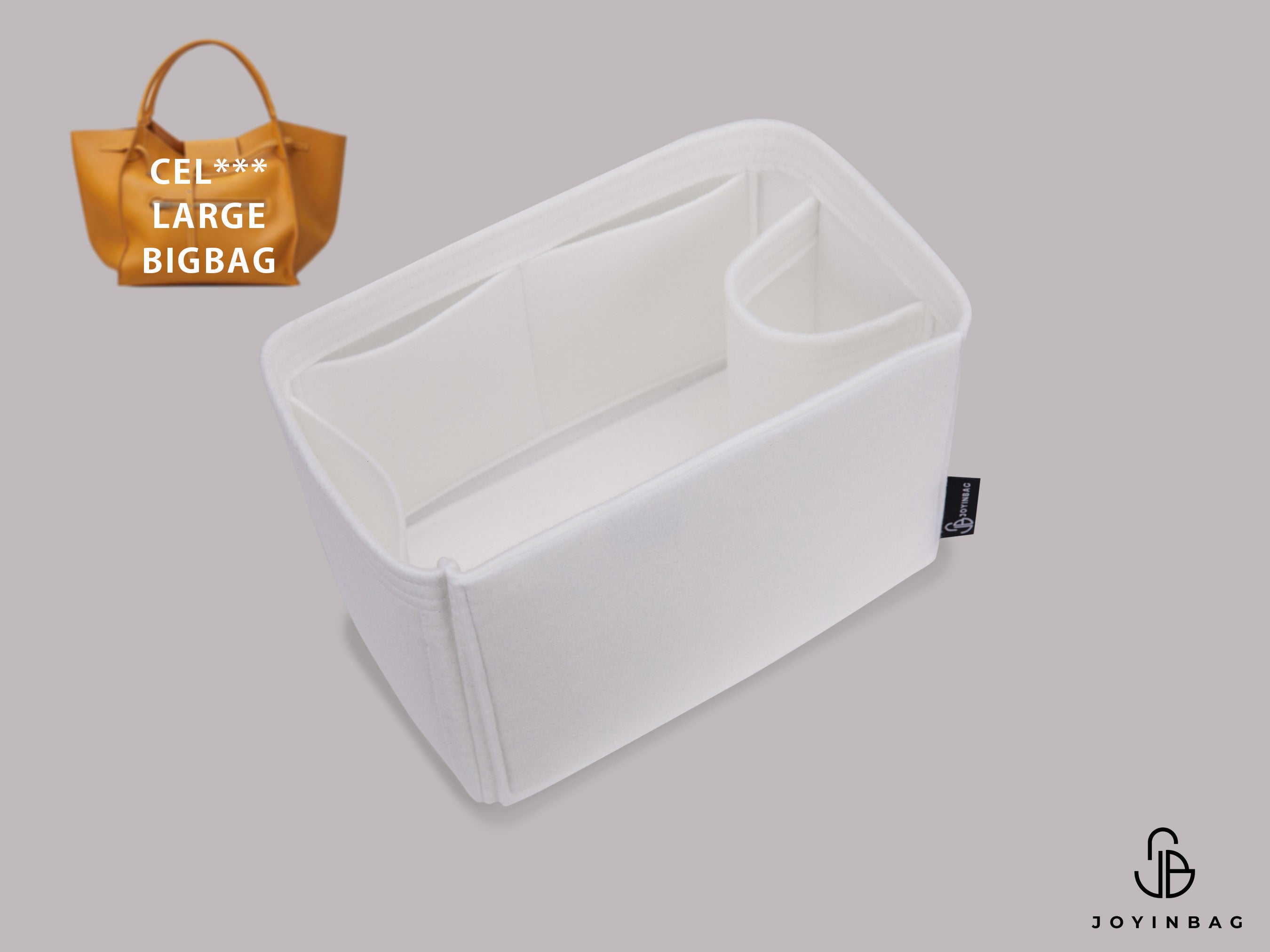 Cel. Large Big Bag Organizer with Bottle Holder