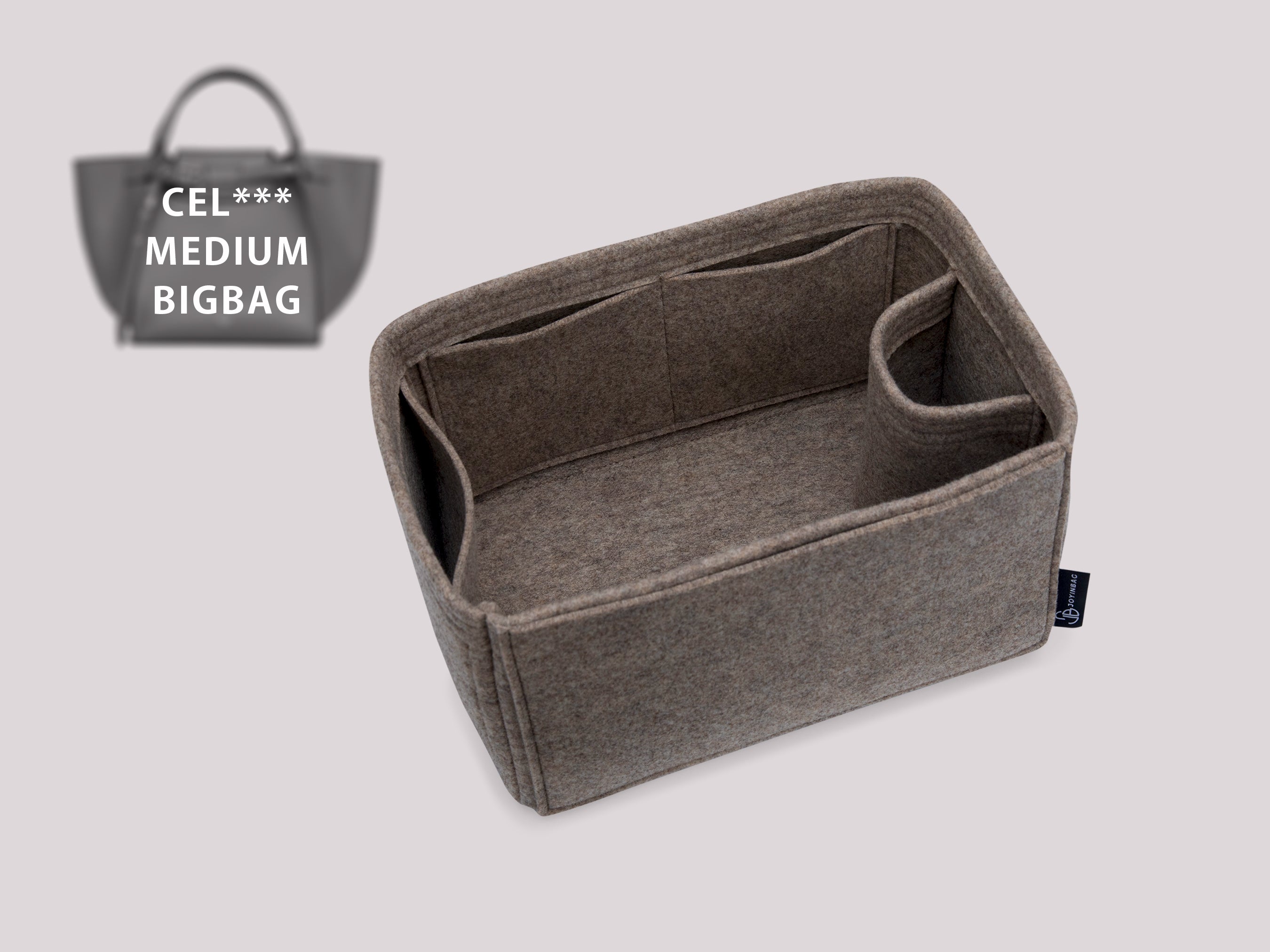 Cel. Mittelgroßer Taschen-Organizer mit Flaschenhalter