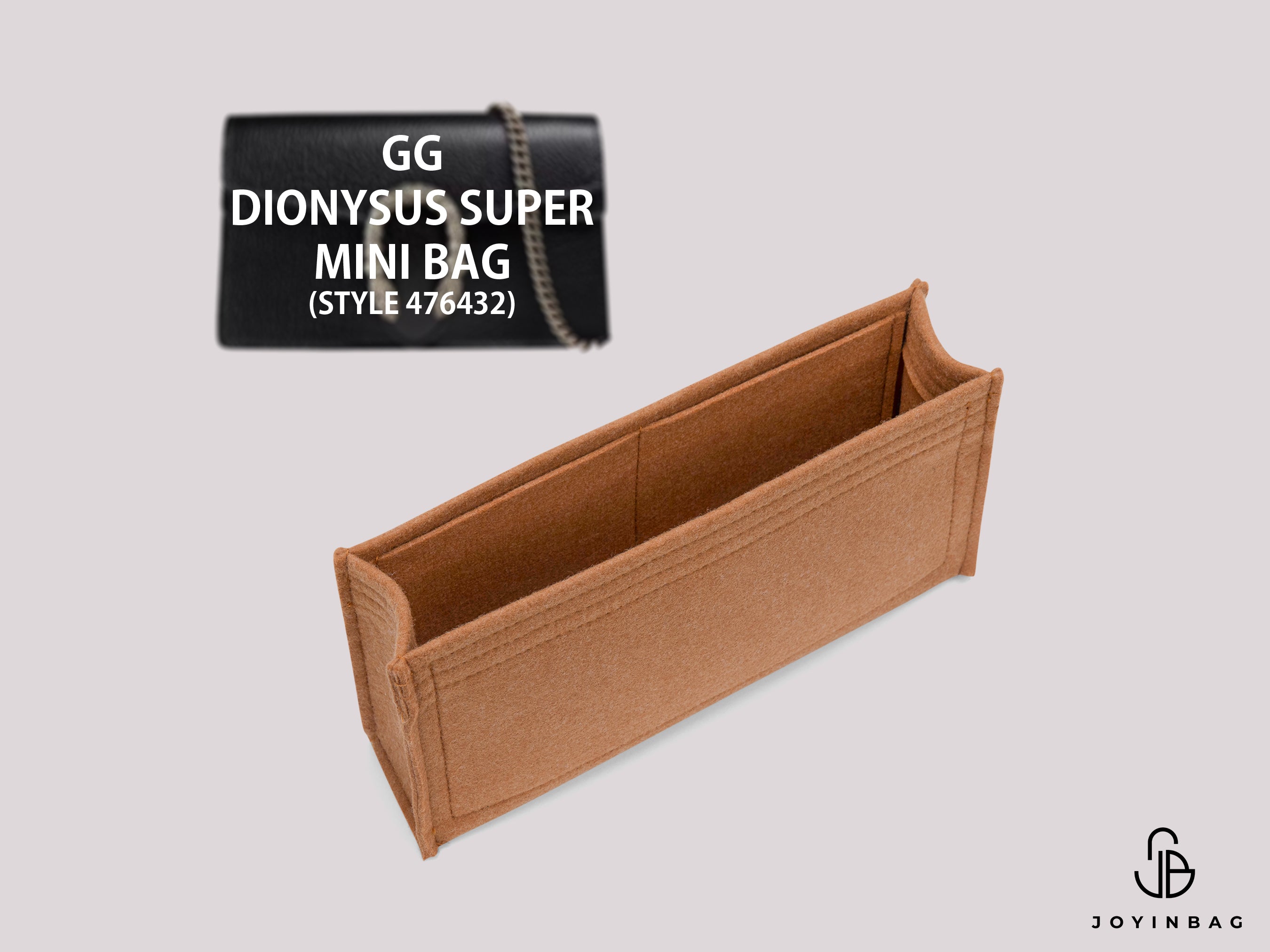 Dionysus GG Super Mini (Style 476432) Bag Insert