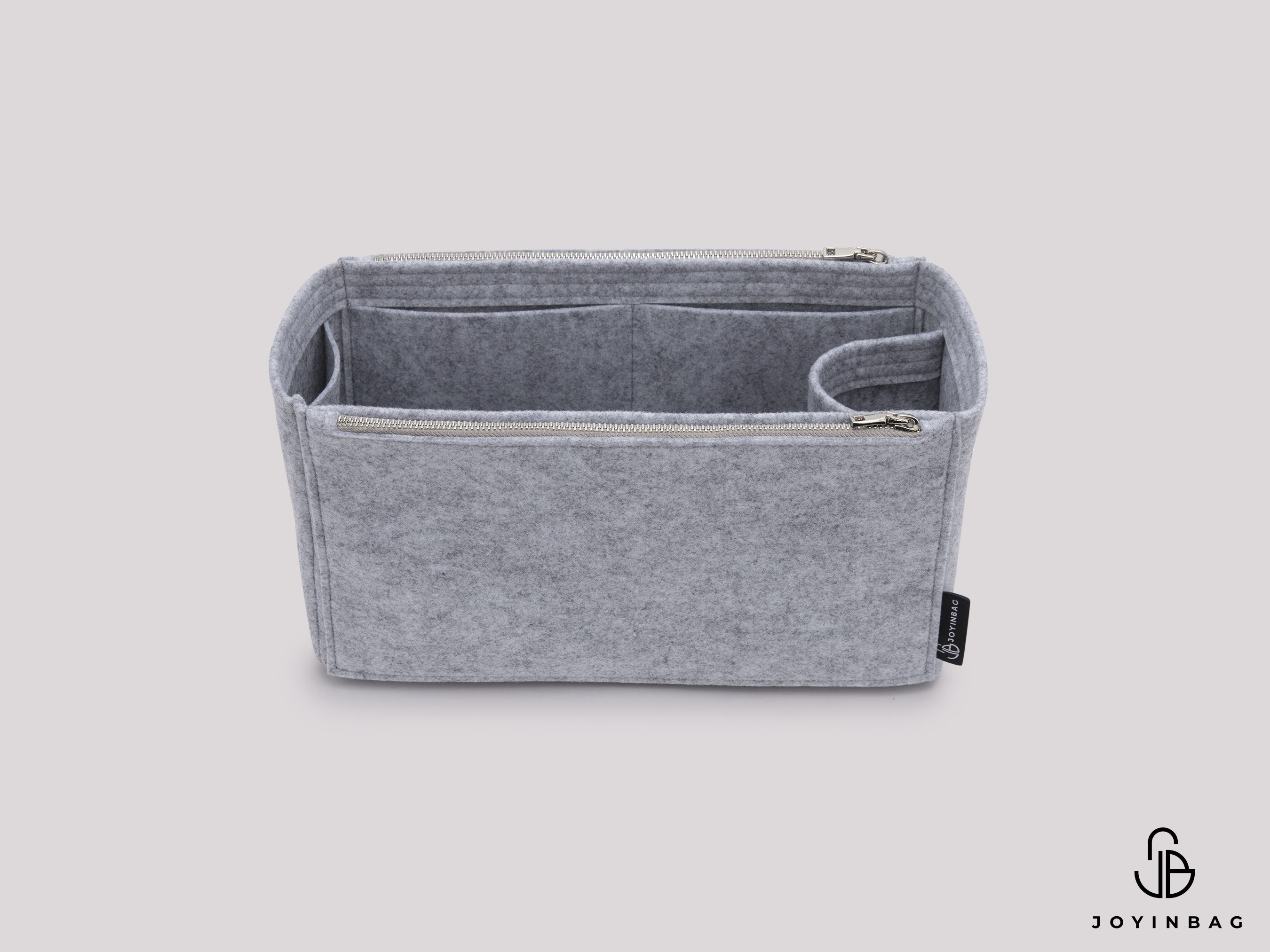 Bellechasse Biaude PM Bag Organizer Felt Insert With Zippered Outer Pockets