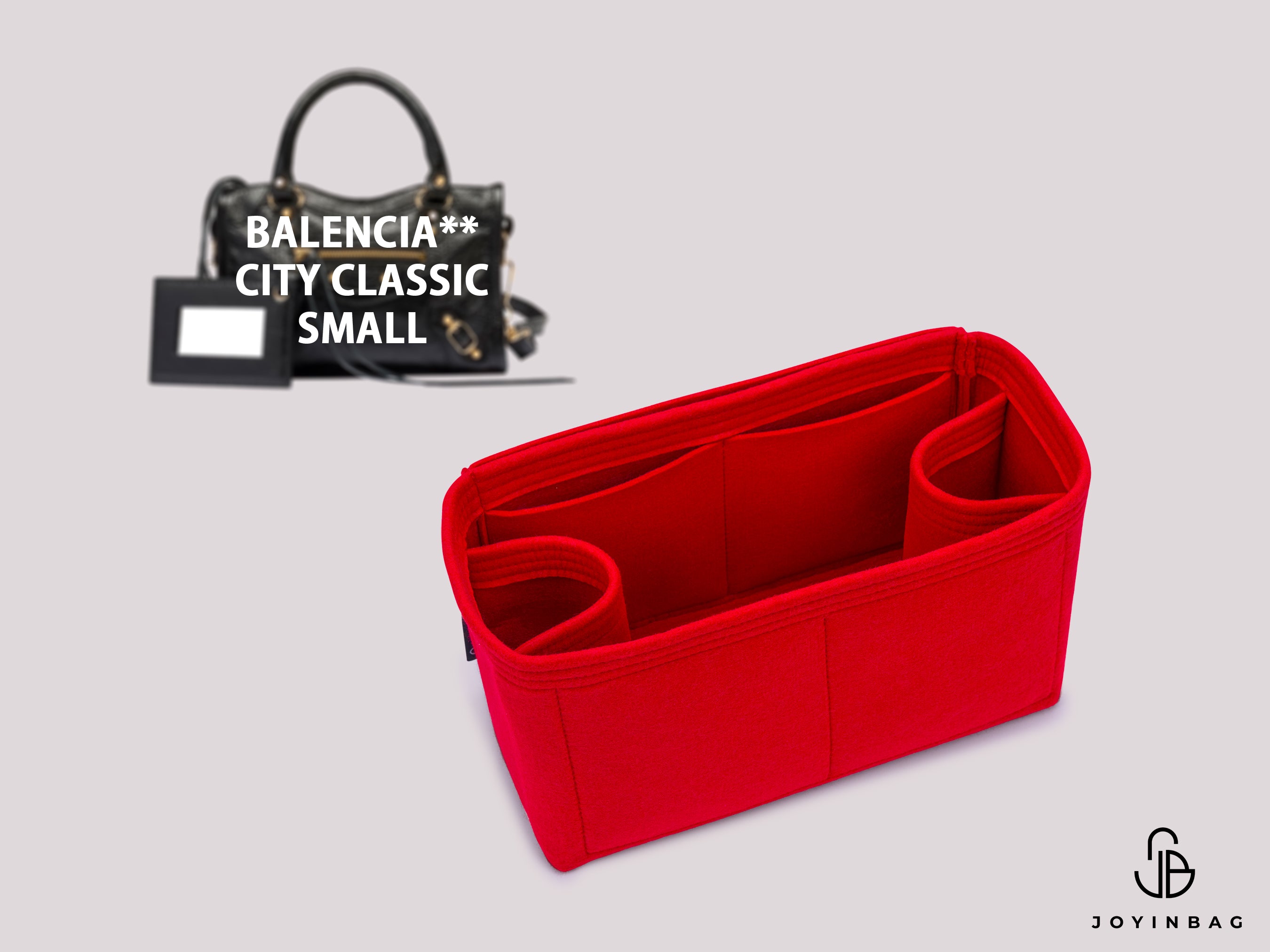 Balencia. City Classic Small Bag Organizer – Doppelter Flaschenhalter