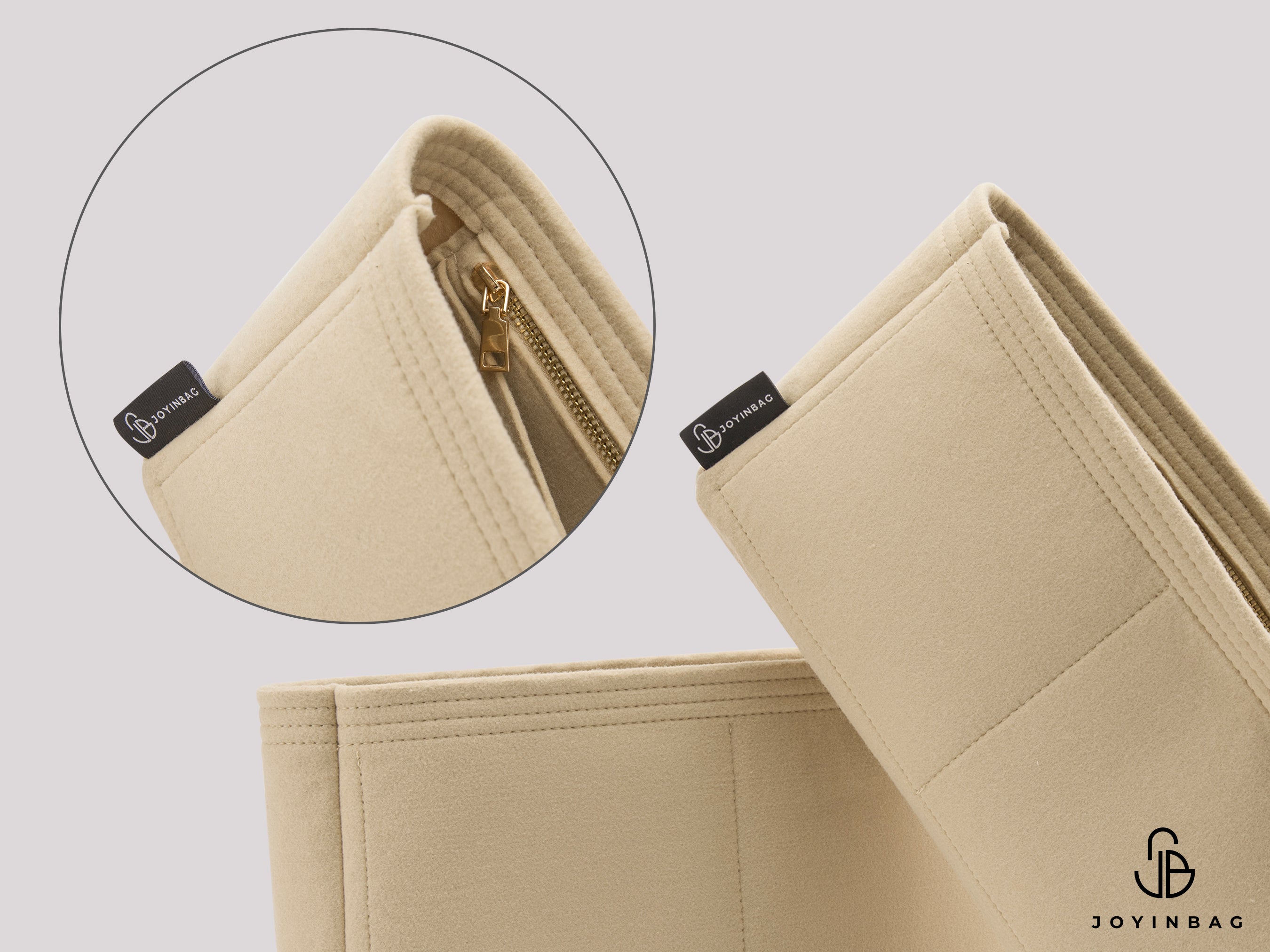 Gucci Emblem Medium Tote Bag 815214 Organizer Set – 2 Compartment Fit