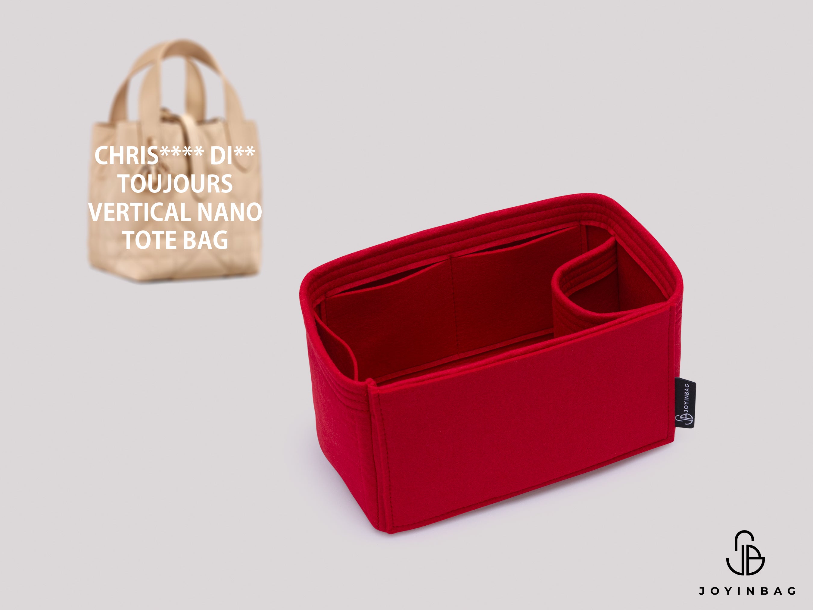 Chris. Di. Toujours Vertical Nano Tote Bag Insert