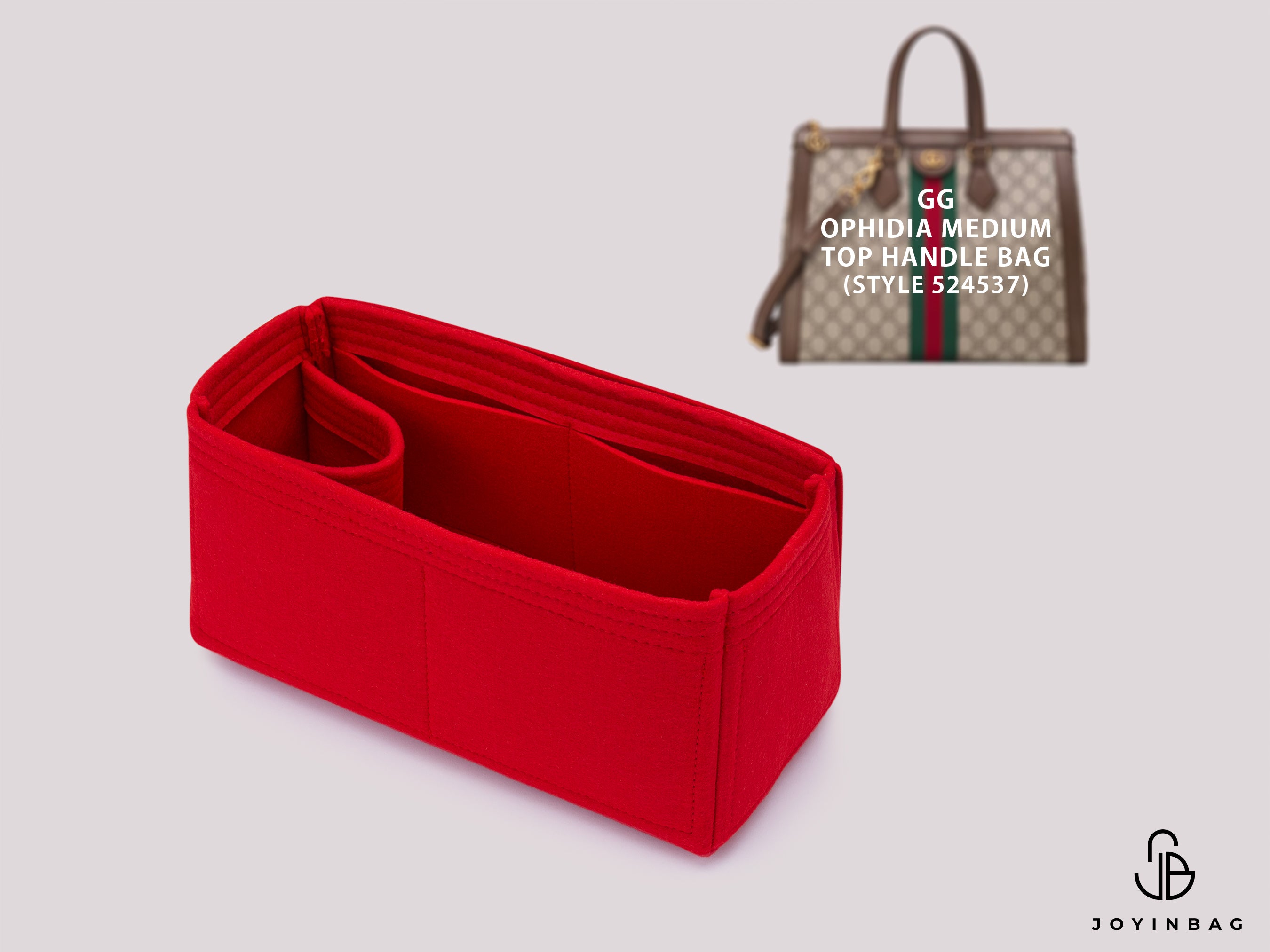 GG Ophidia Medium Top Handle Bag (Style 524537) Insert