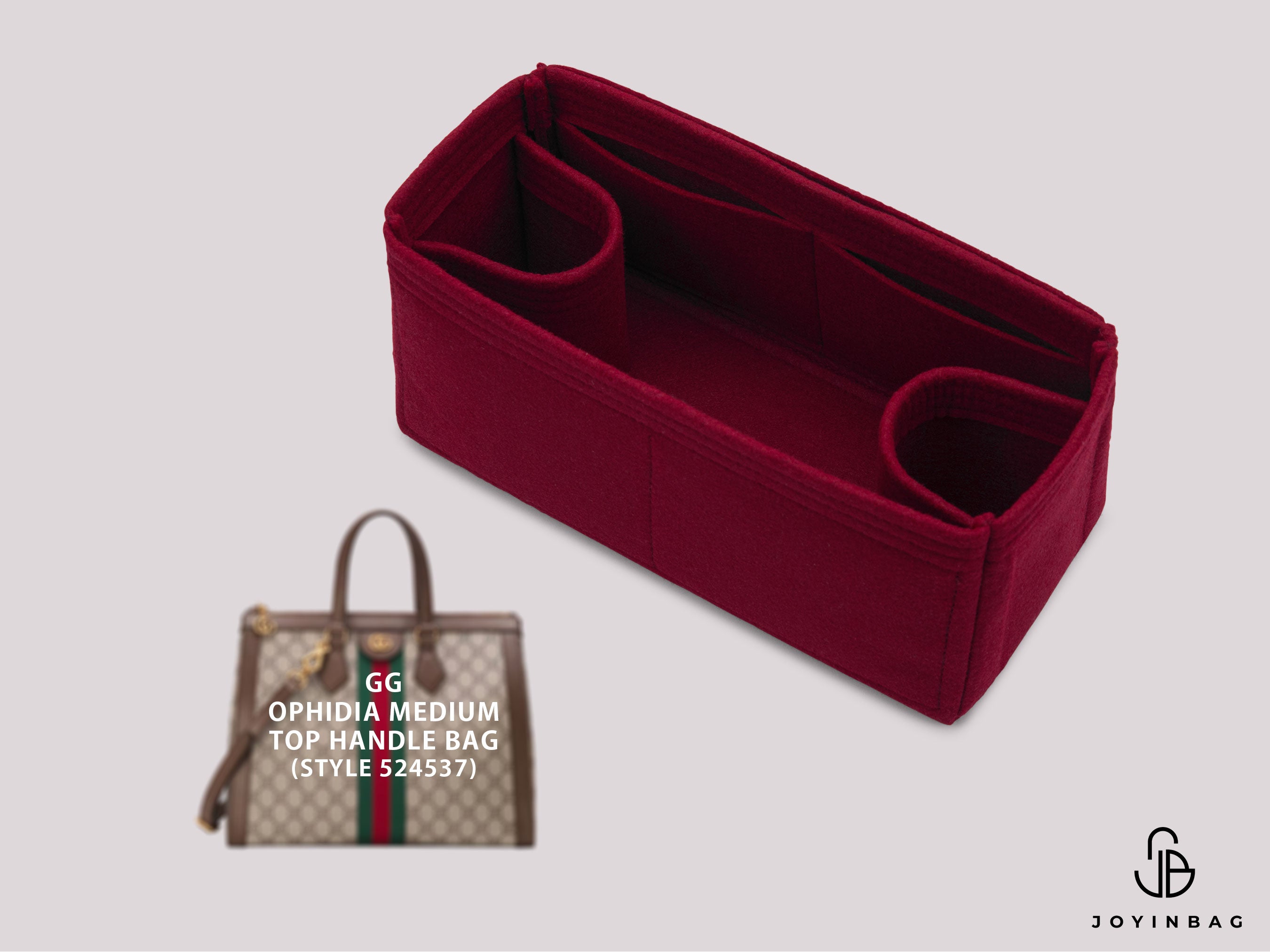 GG Ophidia Medium Top Handle Bag (Style 524537) Insert