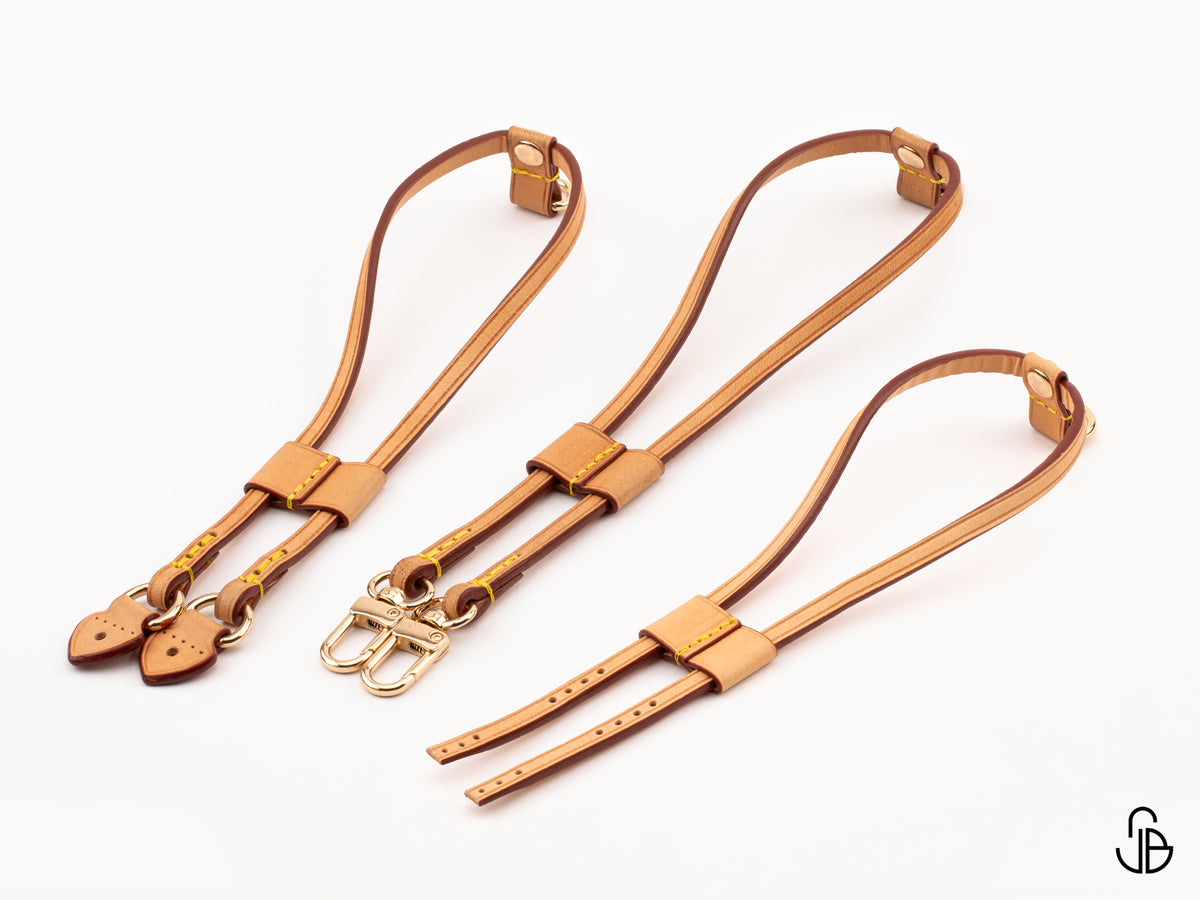 Neverfull Side Strap Replacement, Leather Replacement Straps, PM MM GM, Quick Attach or Sew-On