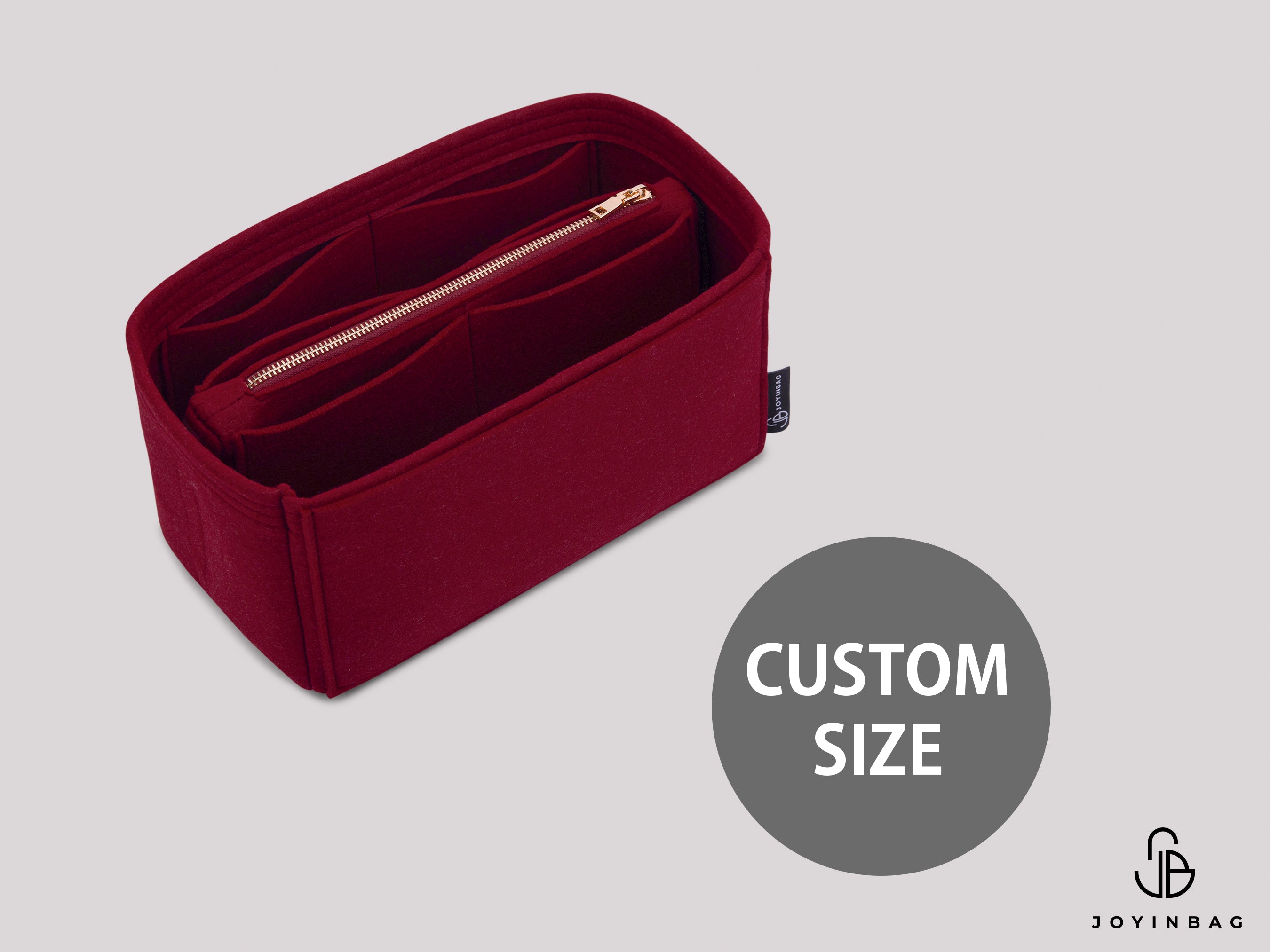 Custom Size Custom Bag Organizer with Removable Zippered Pouch – Multiple Pockets