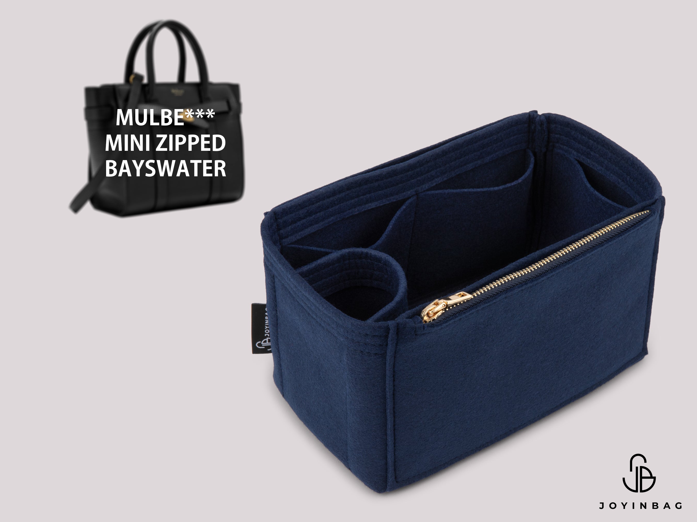 Mulberry Mini Zipped Bayswater Organizer – External Zippered Compartments