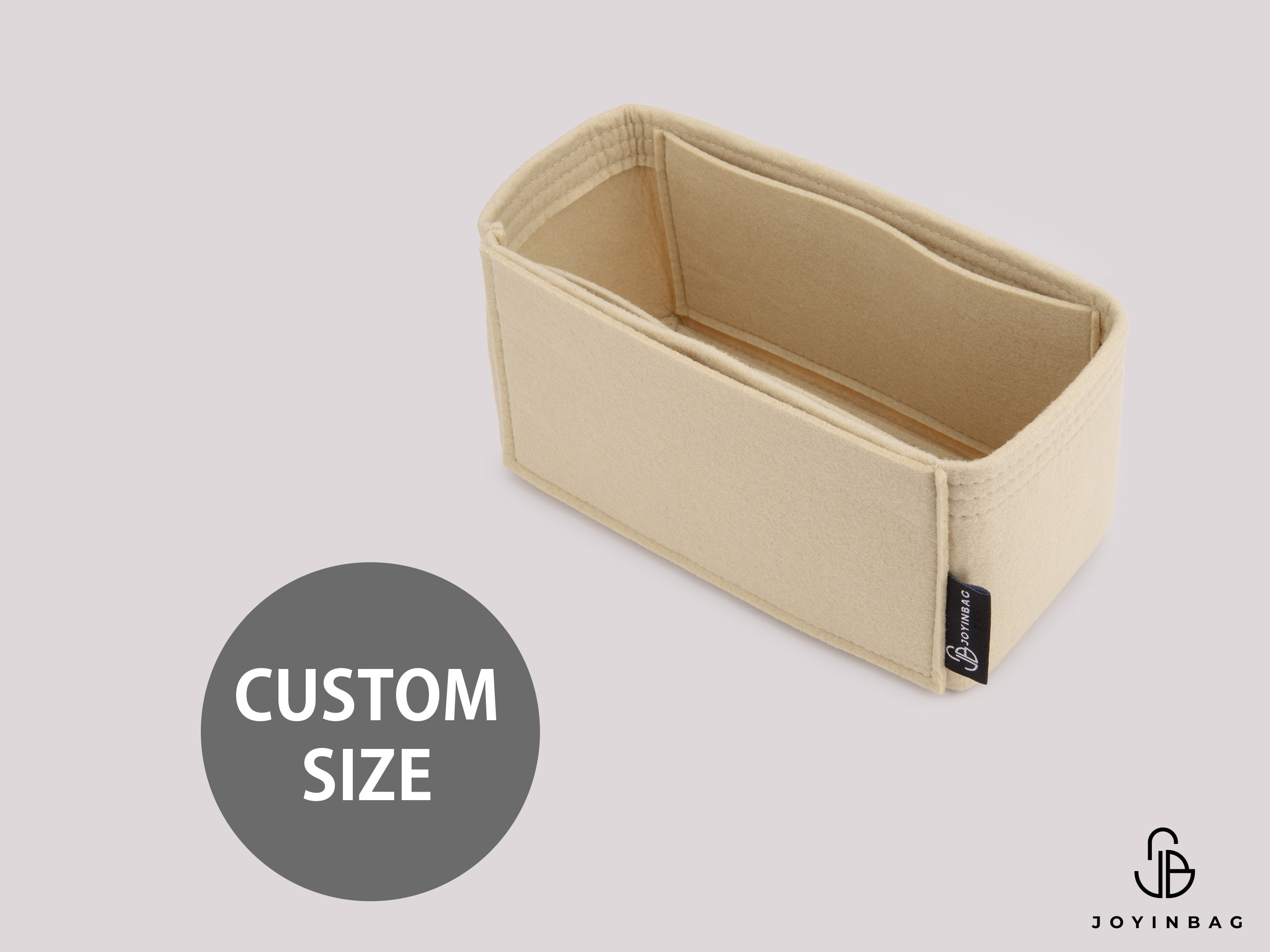Custom Size Custom Bag Organizer – 3 Inside Pockets, 1 External Pocket (2mm Felt)