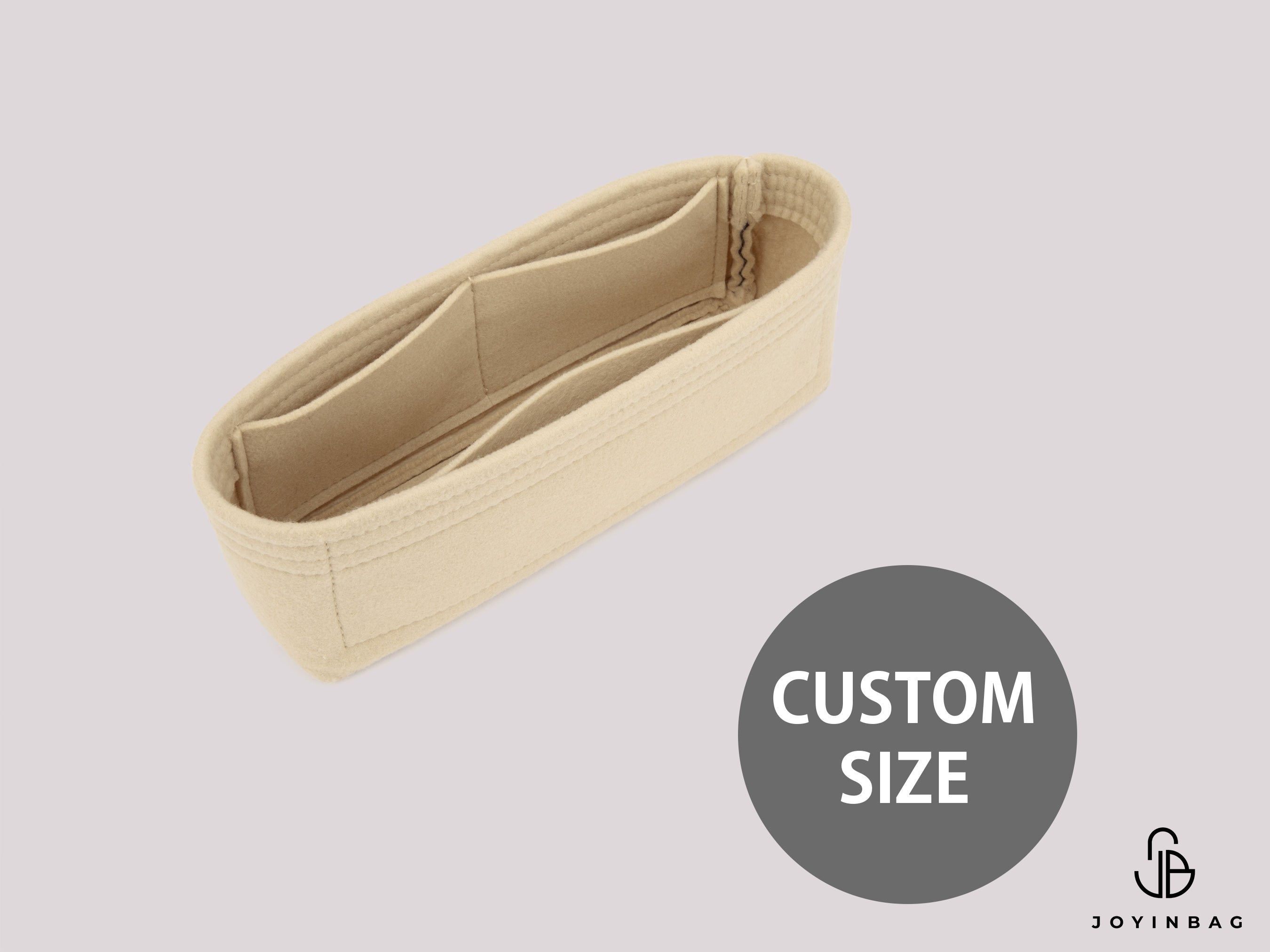Custom Size Custom Bag Organizer with 3 Inside Pockets – Lightweight 2mm Felt