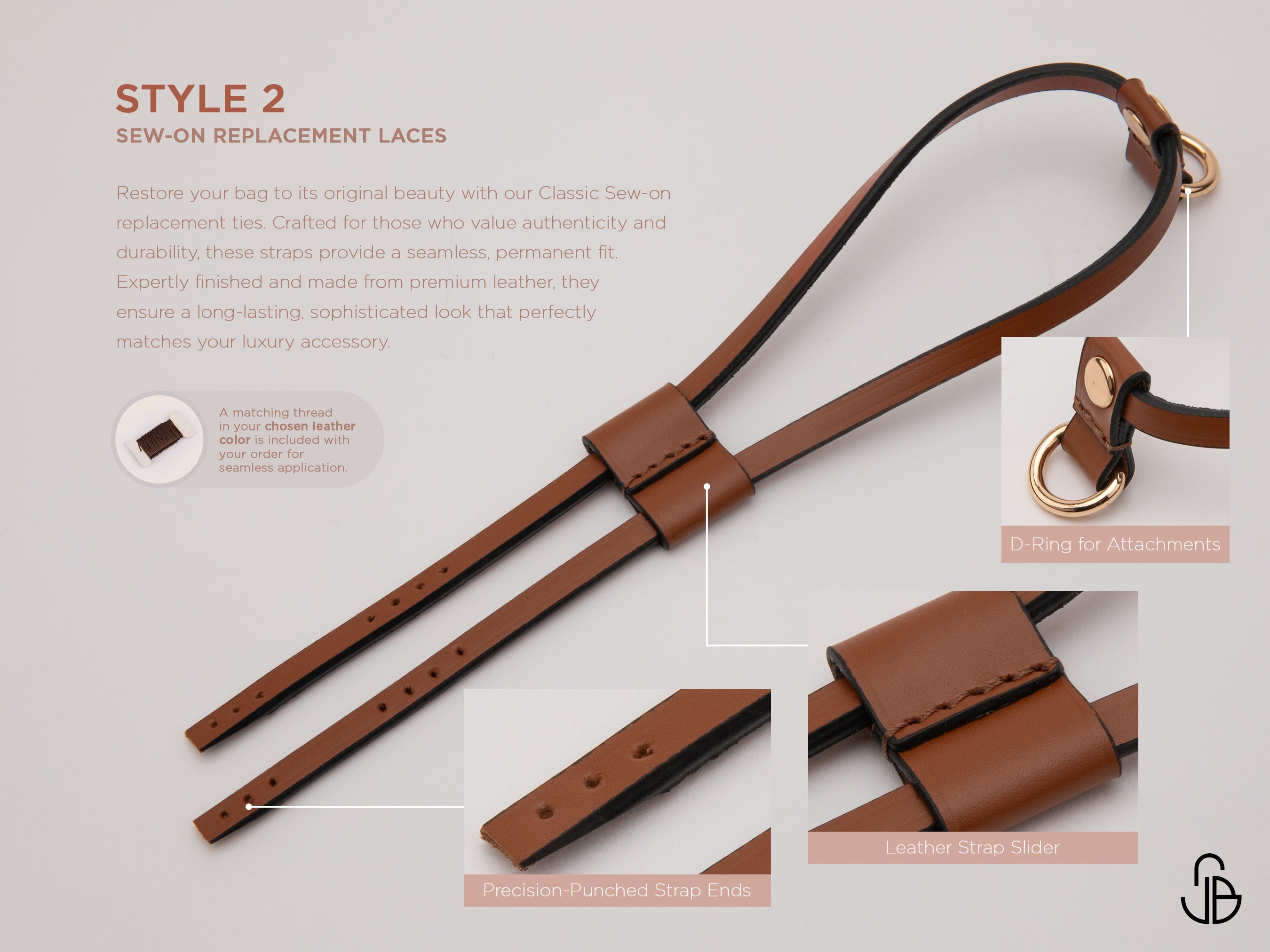 Neverfull Side Strap Replacement, Leather Replacement Straps, PM MM GM, Quick Attach or Sew-On