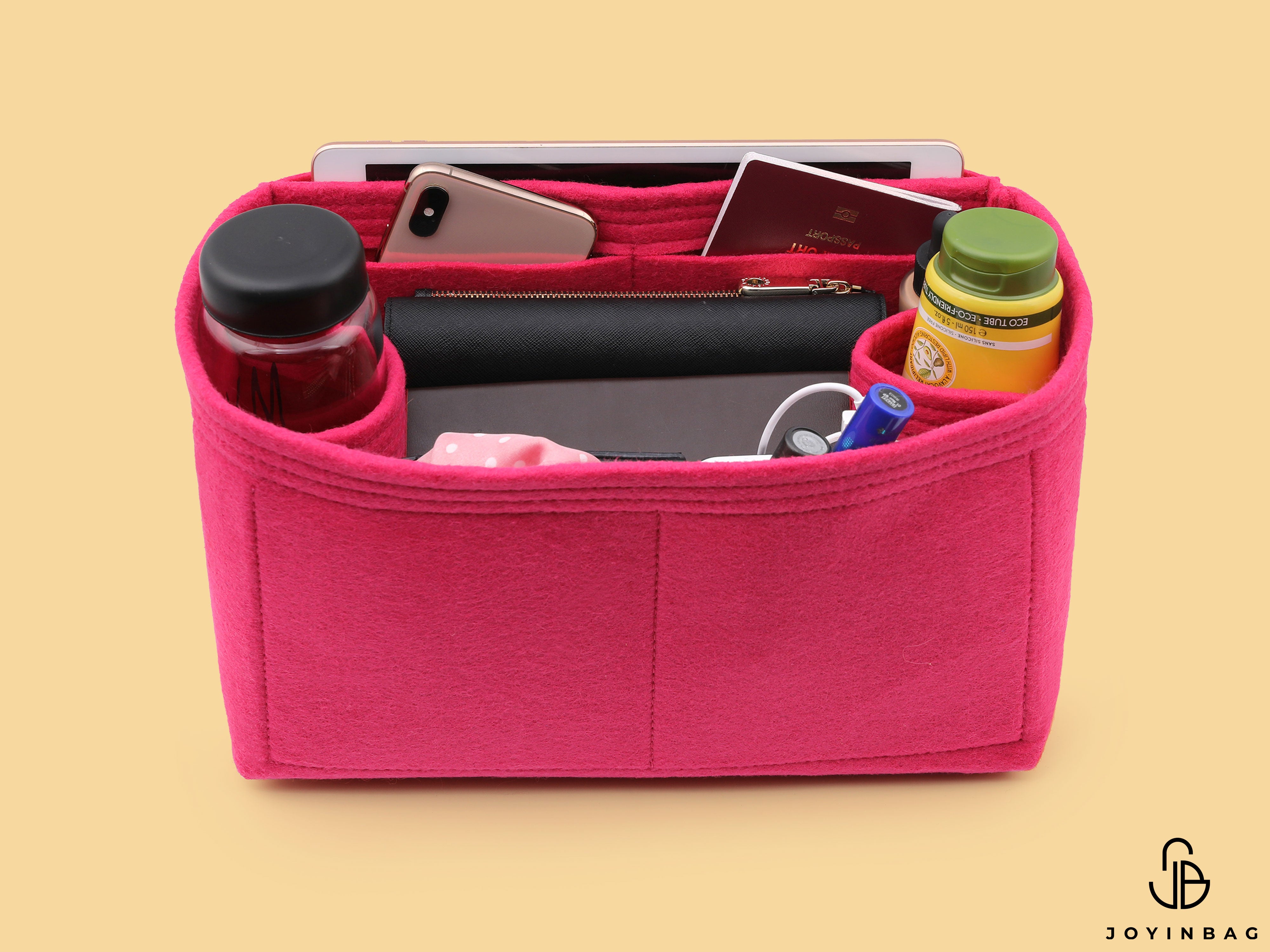Tote Bag Organizer For Ophidia GG Medium Tote Bag (Style 524537) with Double Bottle Holders