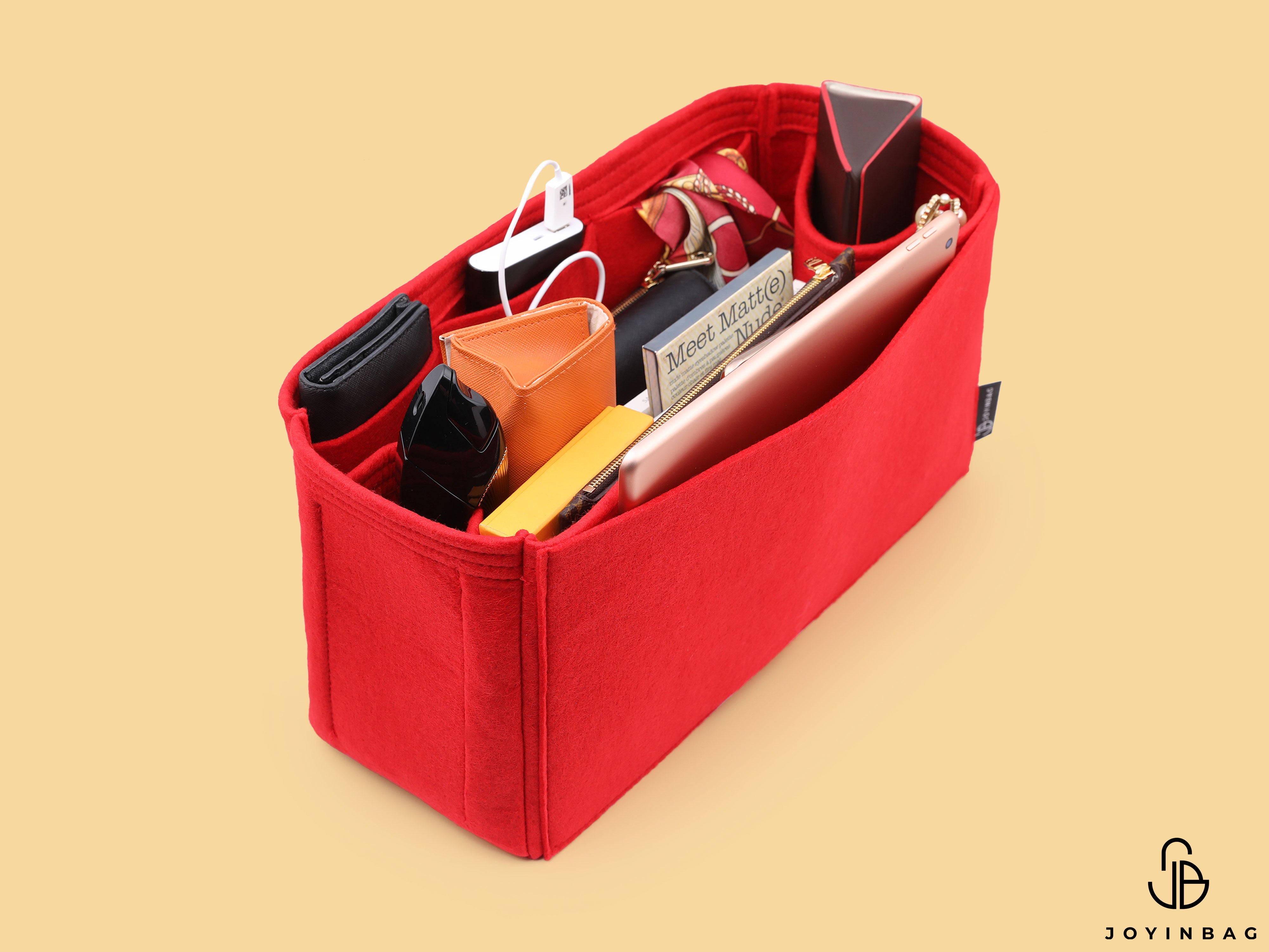 Tote Bag Organizer For Ophidia Soft GG Supreme Medium Tote Bag (Style 547947) with Double Bottle Holders