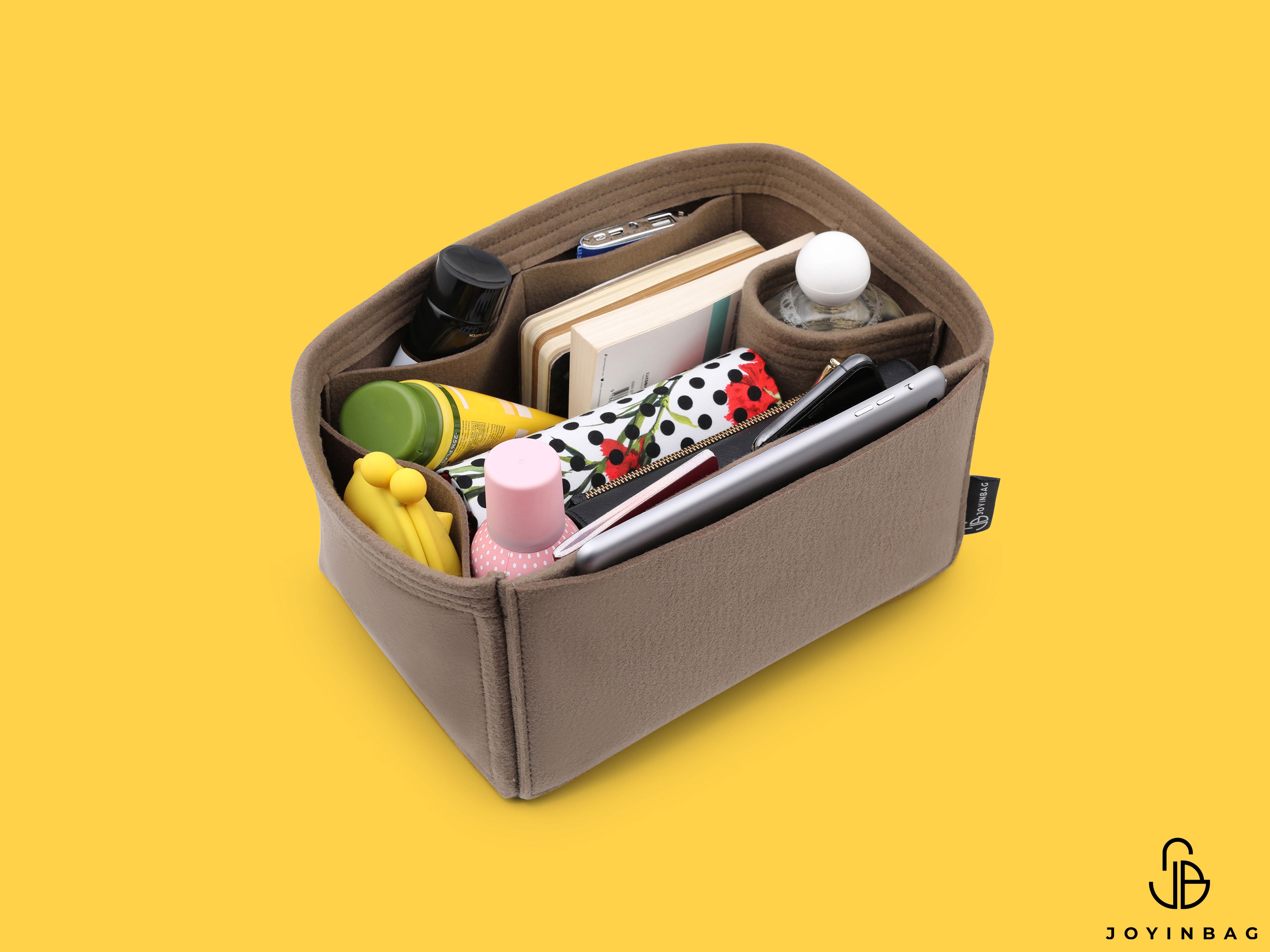 Tote Bag Organizer For Louis Vuitton Caissa MM Bag with Single Bottle Holder