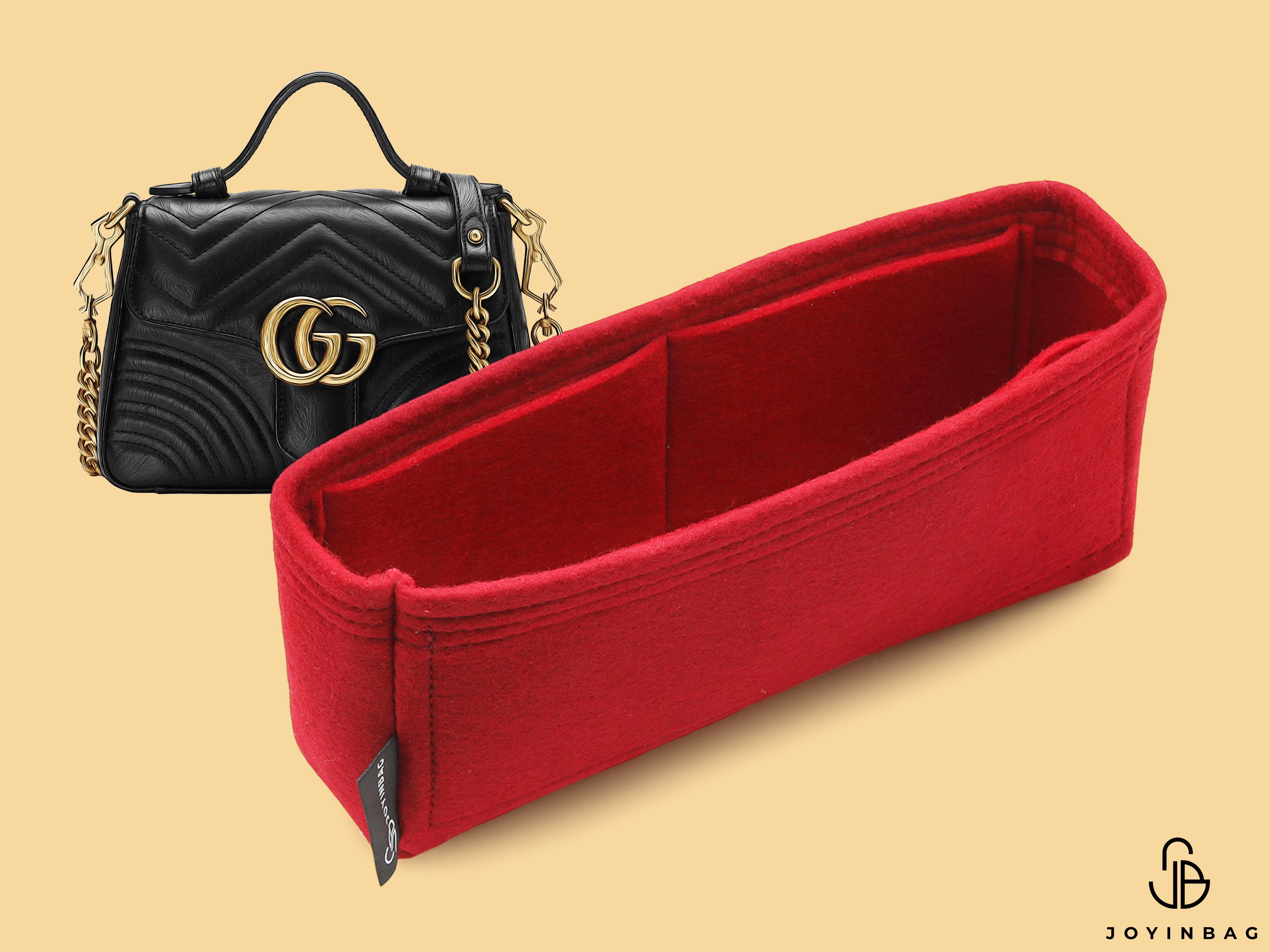 Tote Bag Organizer For Gucci Marmont Mini Top Handle Bag (Style 547260)
