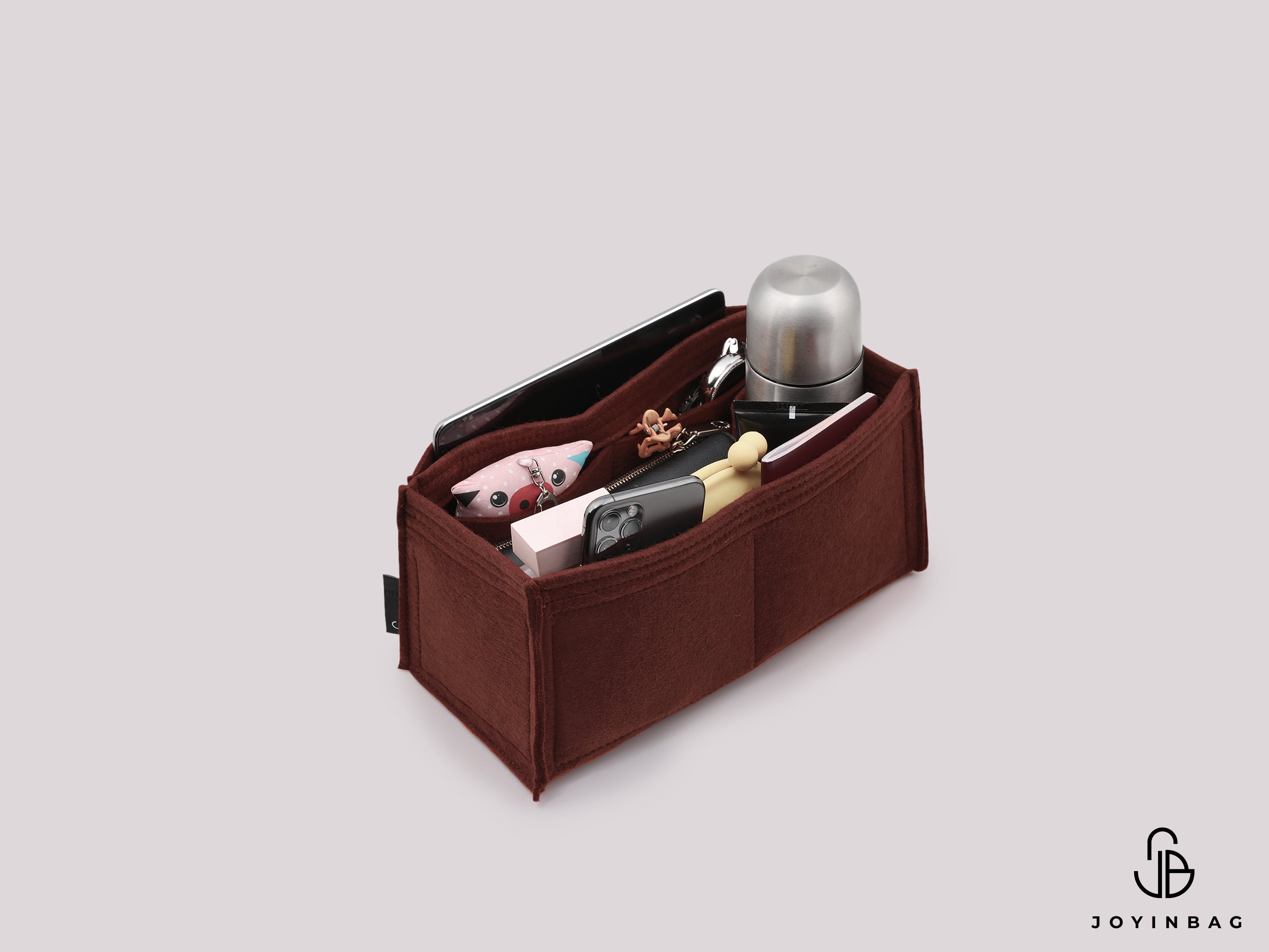 Steamer MM Felt Bag Organizer with Bottle Holder and Pockets