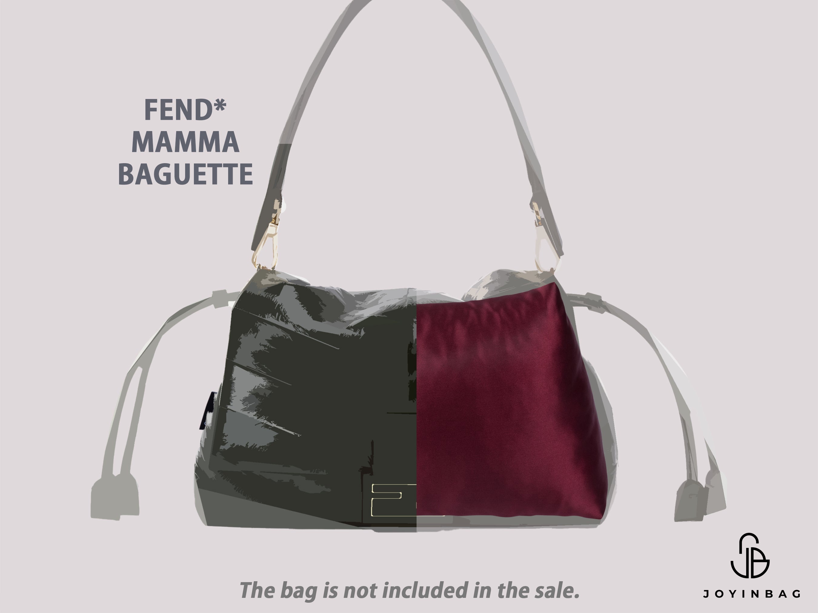 Bag Storage Pillow for Fendi Mamma Baguette | Satin Cushion Insert Shape