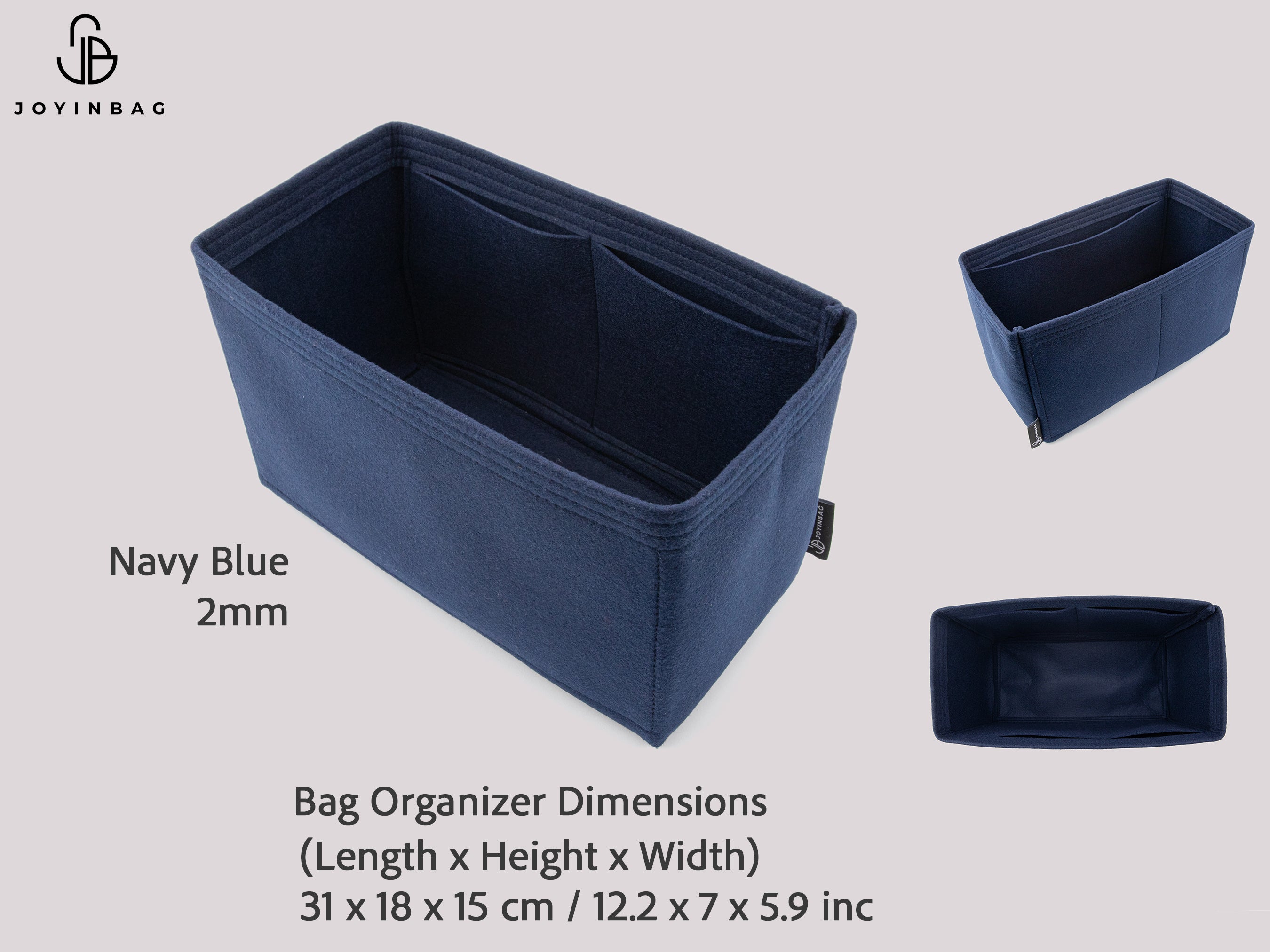 Clearance Bag Organizer Insert by Size Felt Purse Insert Multi Model