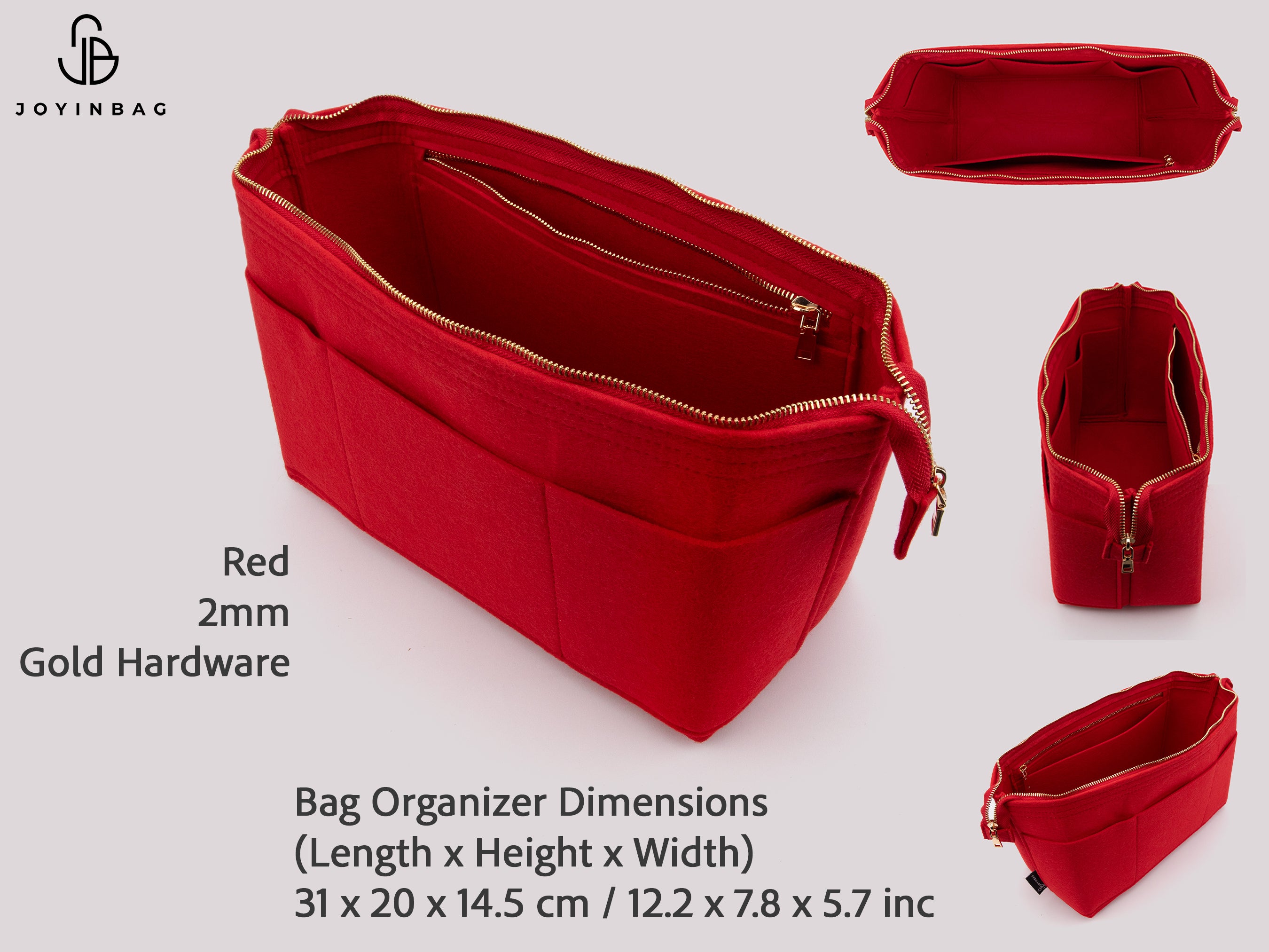 Clearance Bag Organizer Insert by Size Felt Purse Insert Multi Model