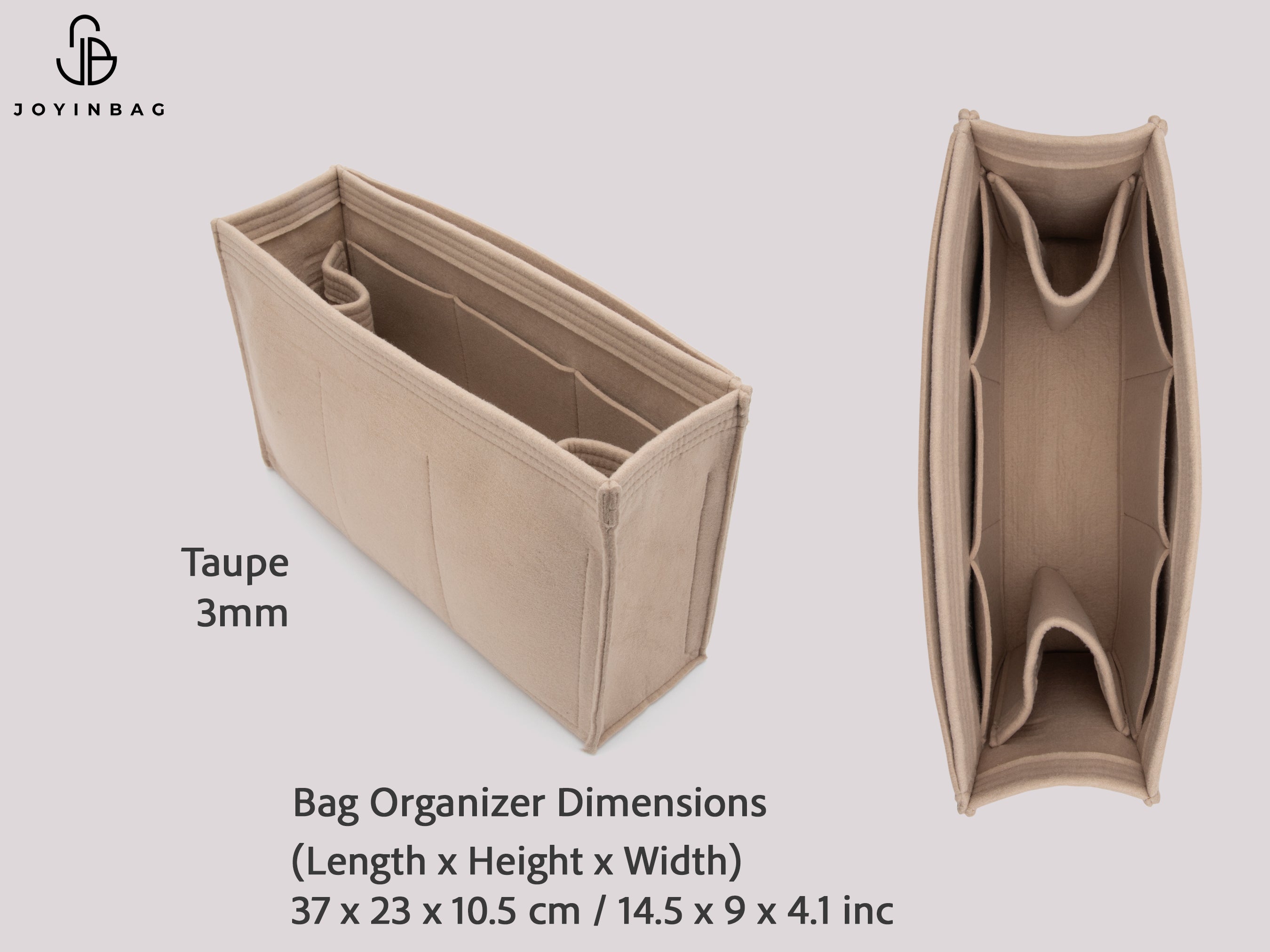 Clearance Large Bag Organizer Insert, Felt Tote & Suitcase Organizer