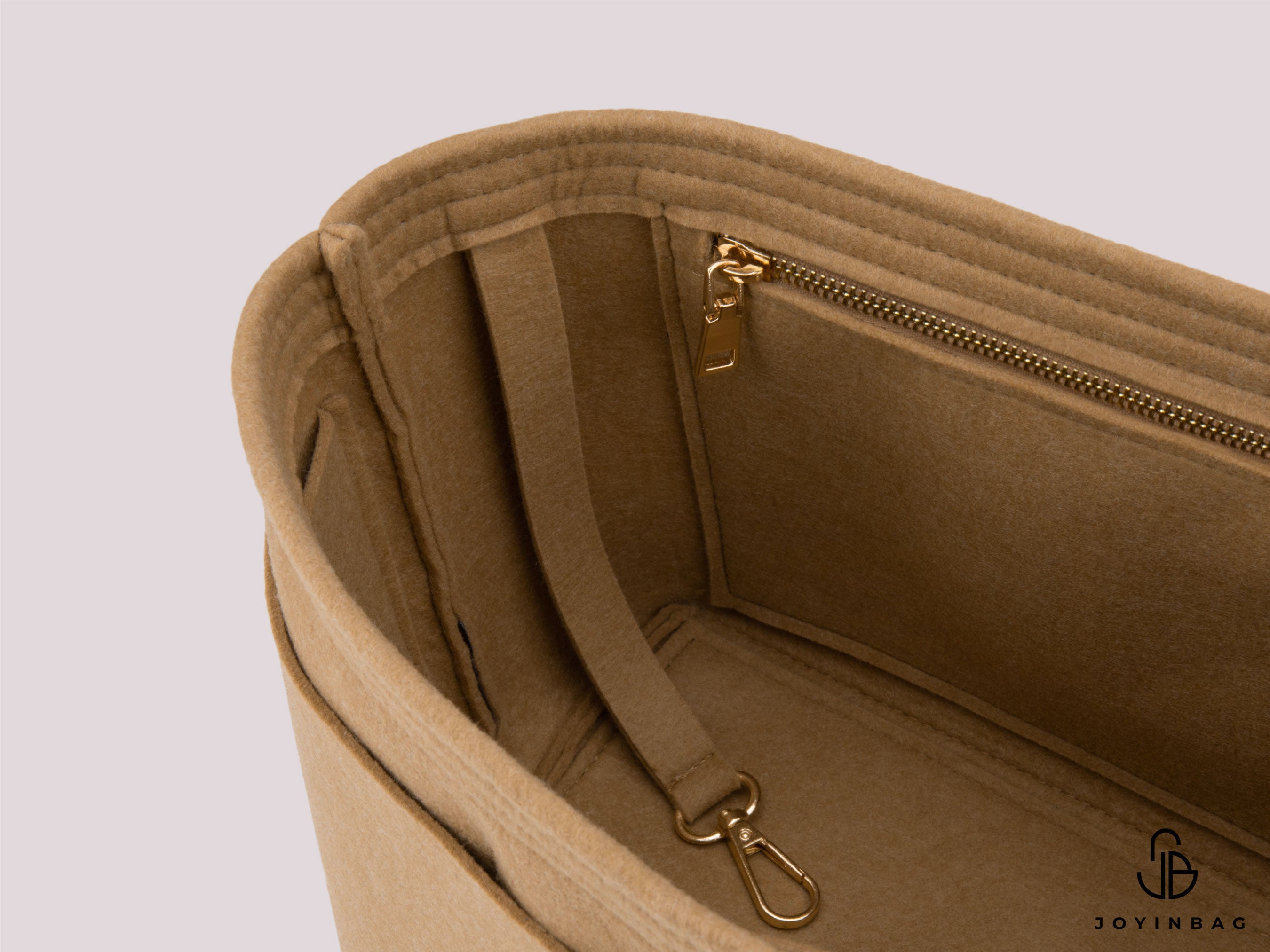 YSL Bold Shopping Bag Organizer – Inside Zipper, Bottle Holder & External Pockets