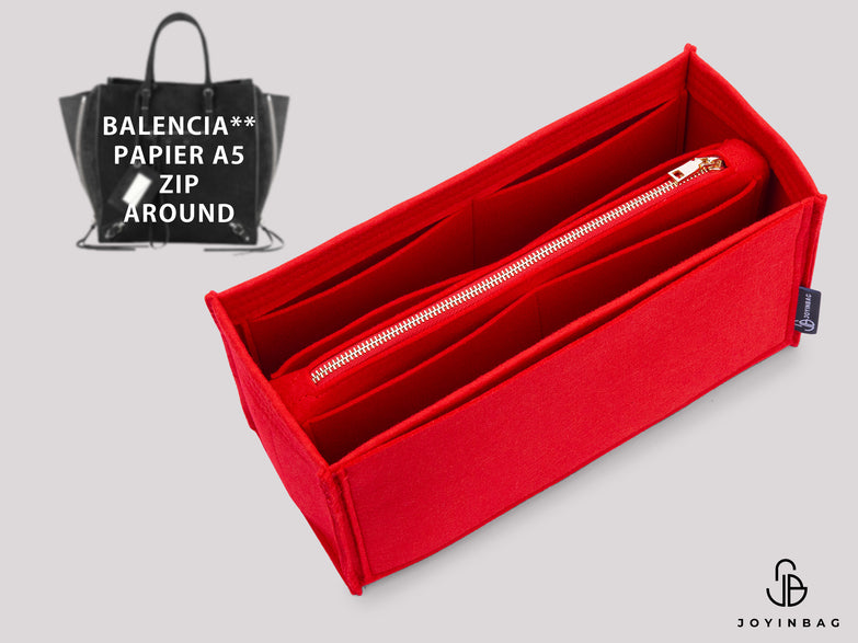 Balencia. Papier A5 Zip Around Bag Insert