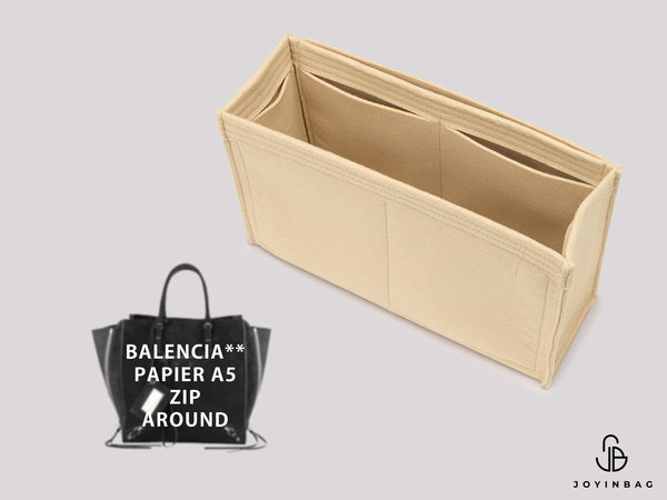 Balencia. Papier A5 Zip Around Bag Insert