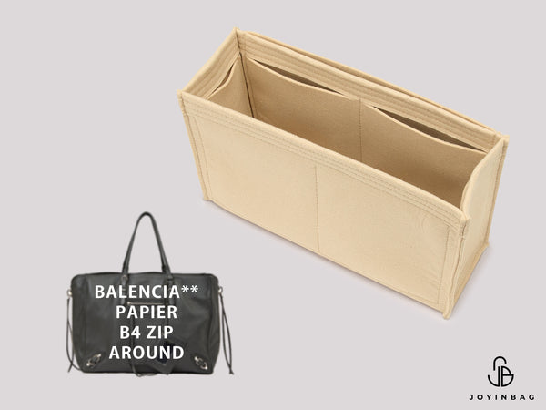 Balencia. Papier B4 Zip Around Bag Insert